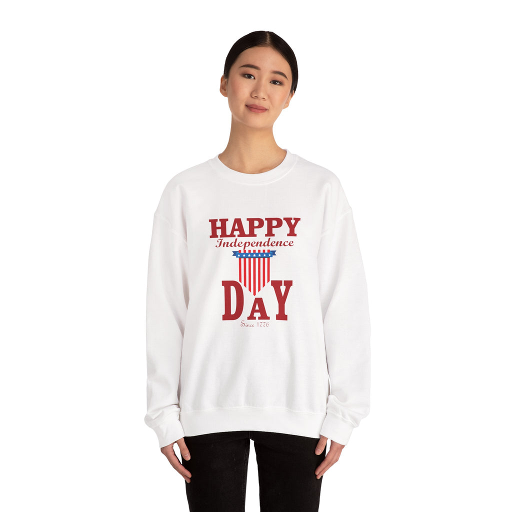 Happy Independence Day Unisex Heavy Blend Crewneck Sweatshirt for Ultimate Comfort