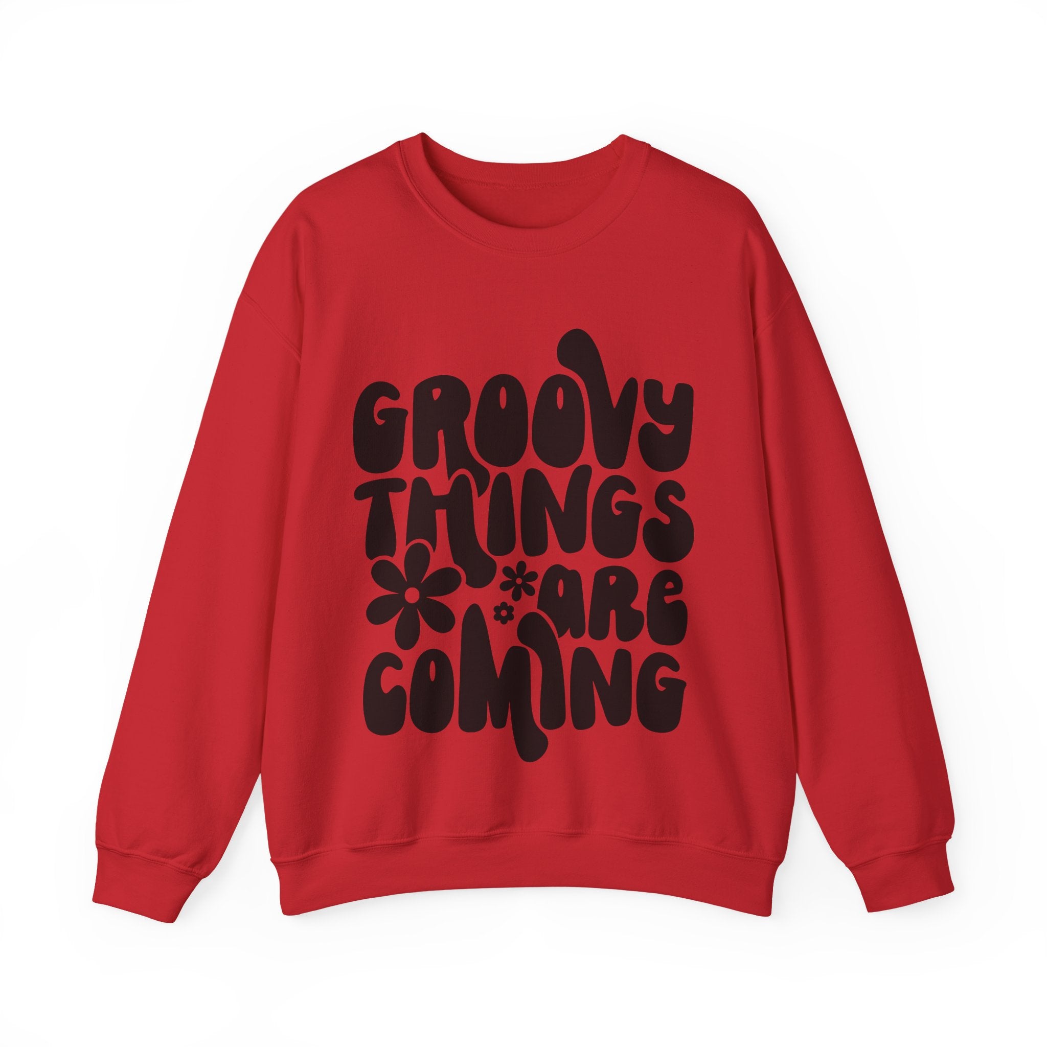 Groovy Things Are Coming Unisex Heavy Blend Crewneck Sweatshirt