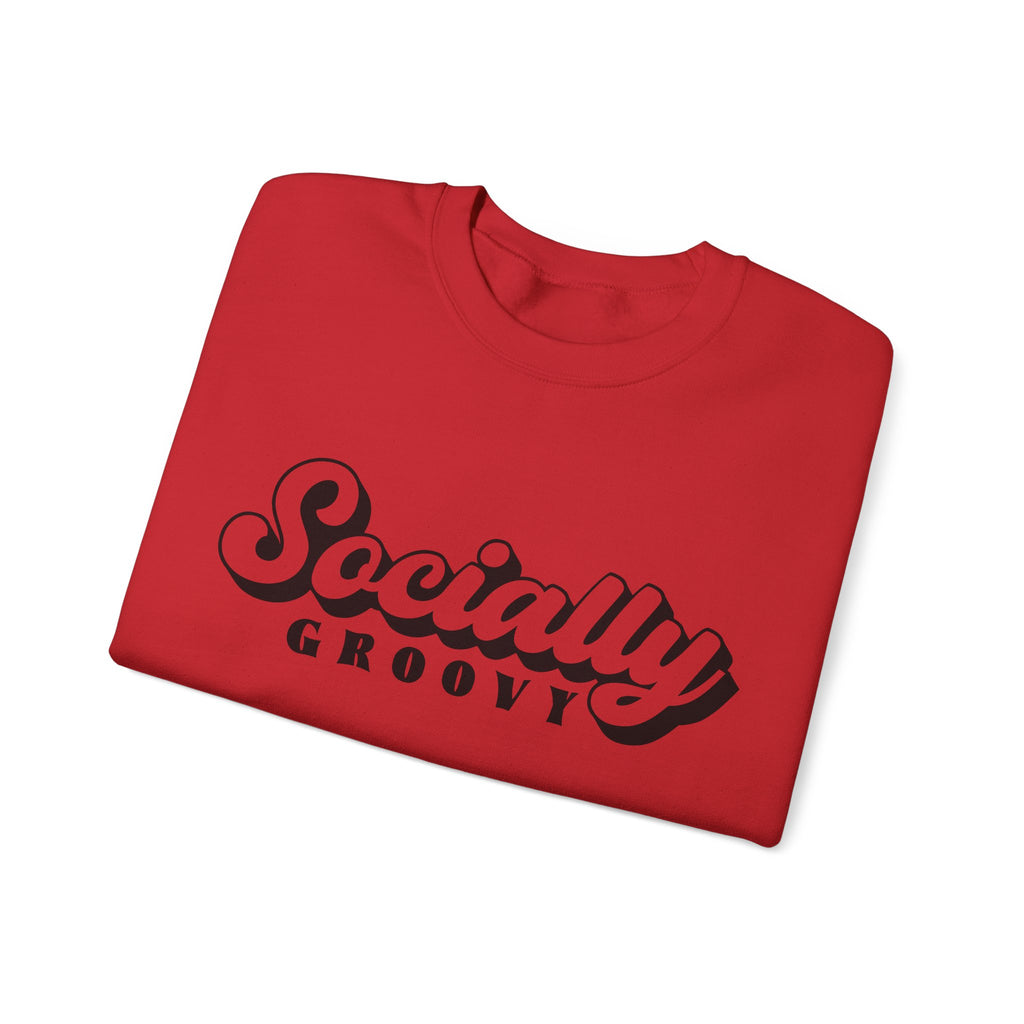 Socially Groovy Unisex Heavy Blend Crewneck Sweatshirt for Ultimate Comfort