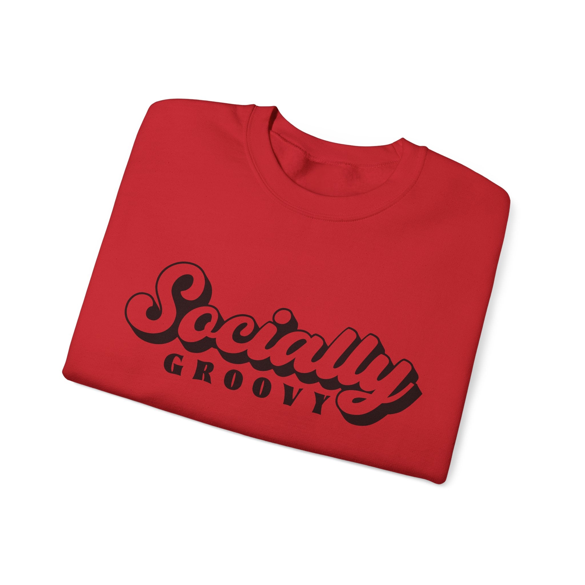 Socially Groovy Unisex Heavy Blend Crewneck Sweatshirt for Ultimate Comfort