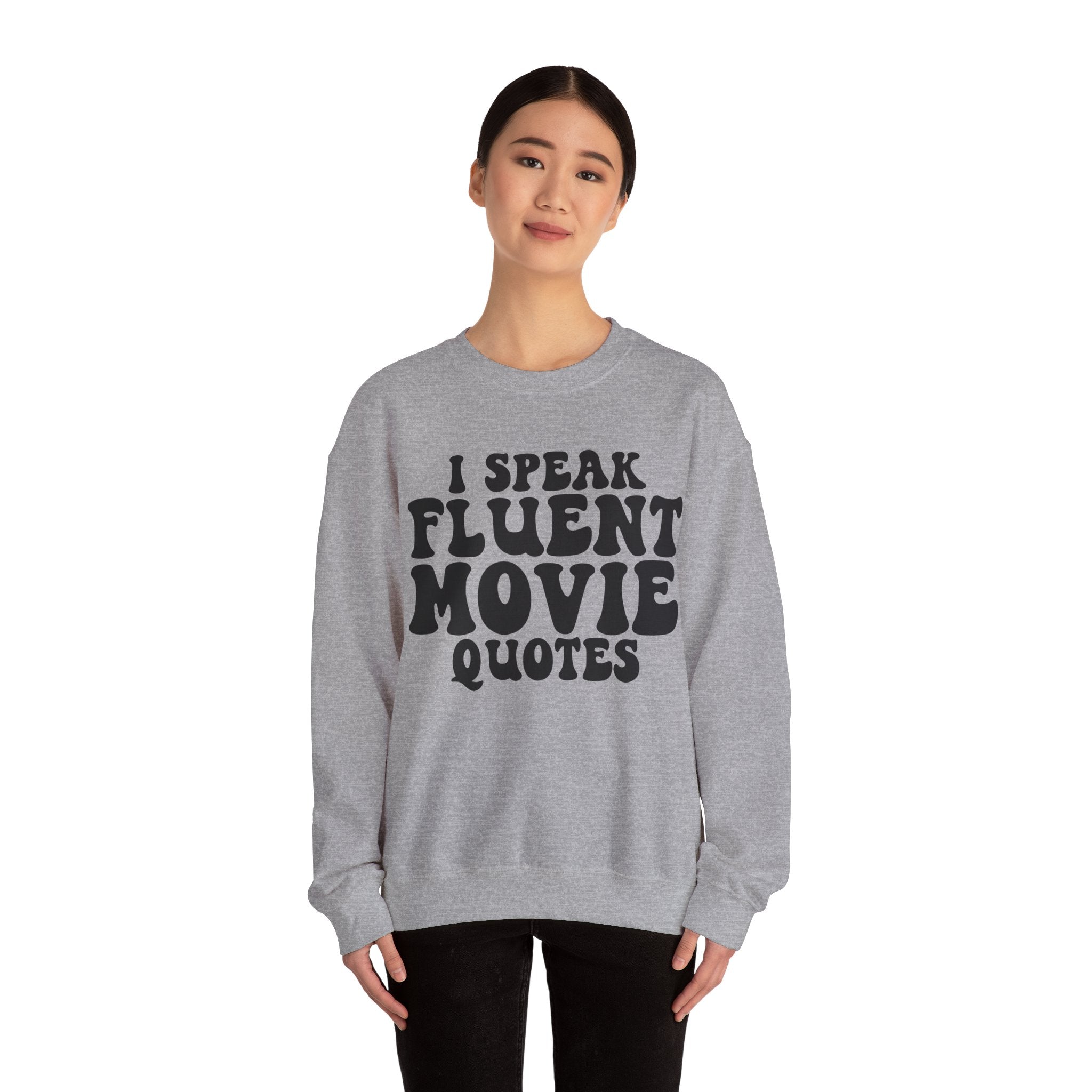 I Speak Fluent Movie Quotes Unisex Heavy Blend Crewneck Sweatshirt