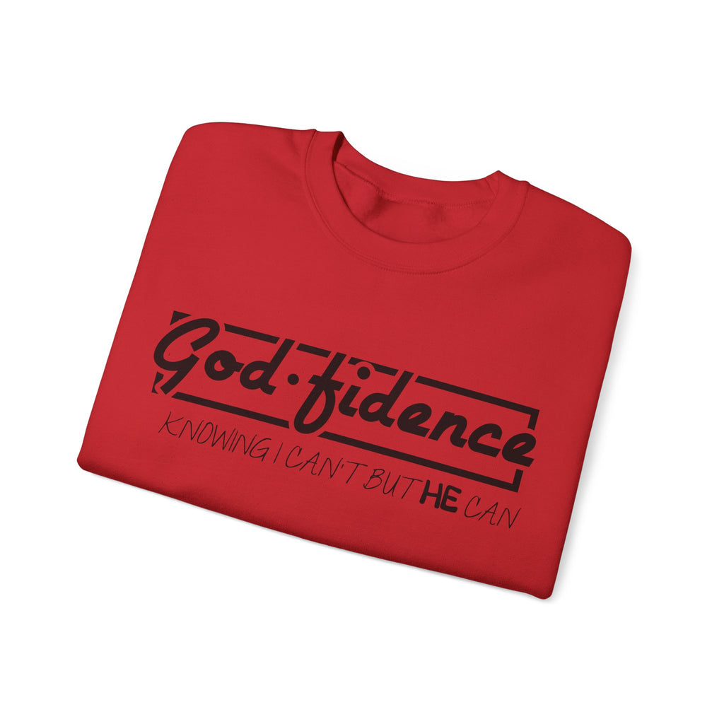 God Fidence Unisex Heavy Blend Crewneck Sweatshirt for Ultimate Comfort and Style