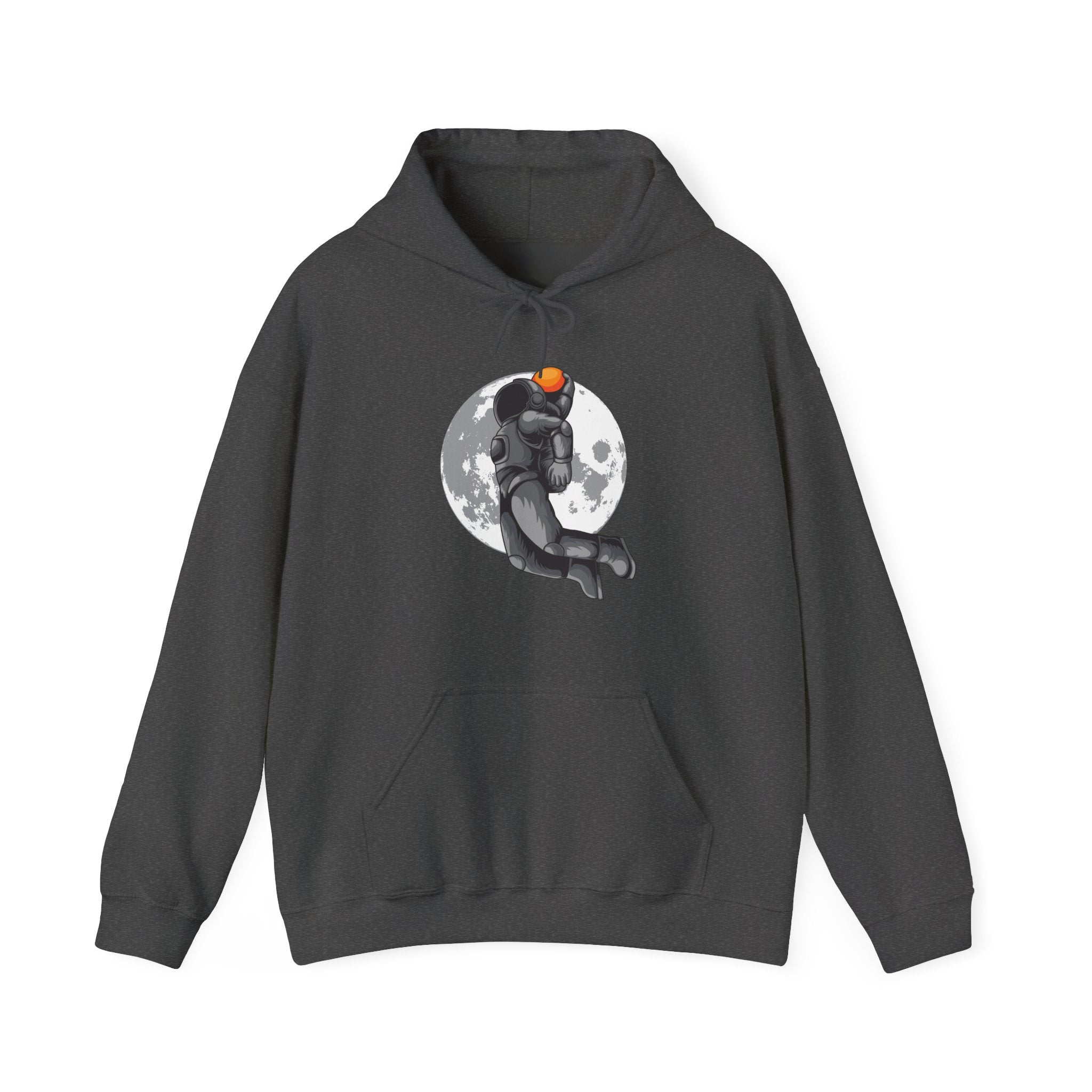 Dunking Basketball Astronaut Unisex Heavy Blend Hooded Sweatshirt