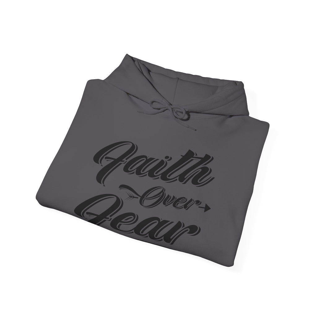 Faith Over Fear Unisex Heavy Blend Hooded Sweatshirt for Comfort and Style