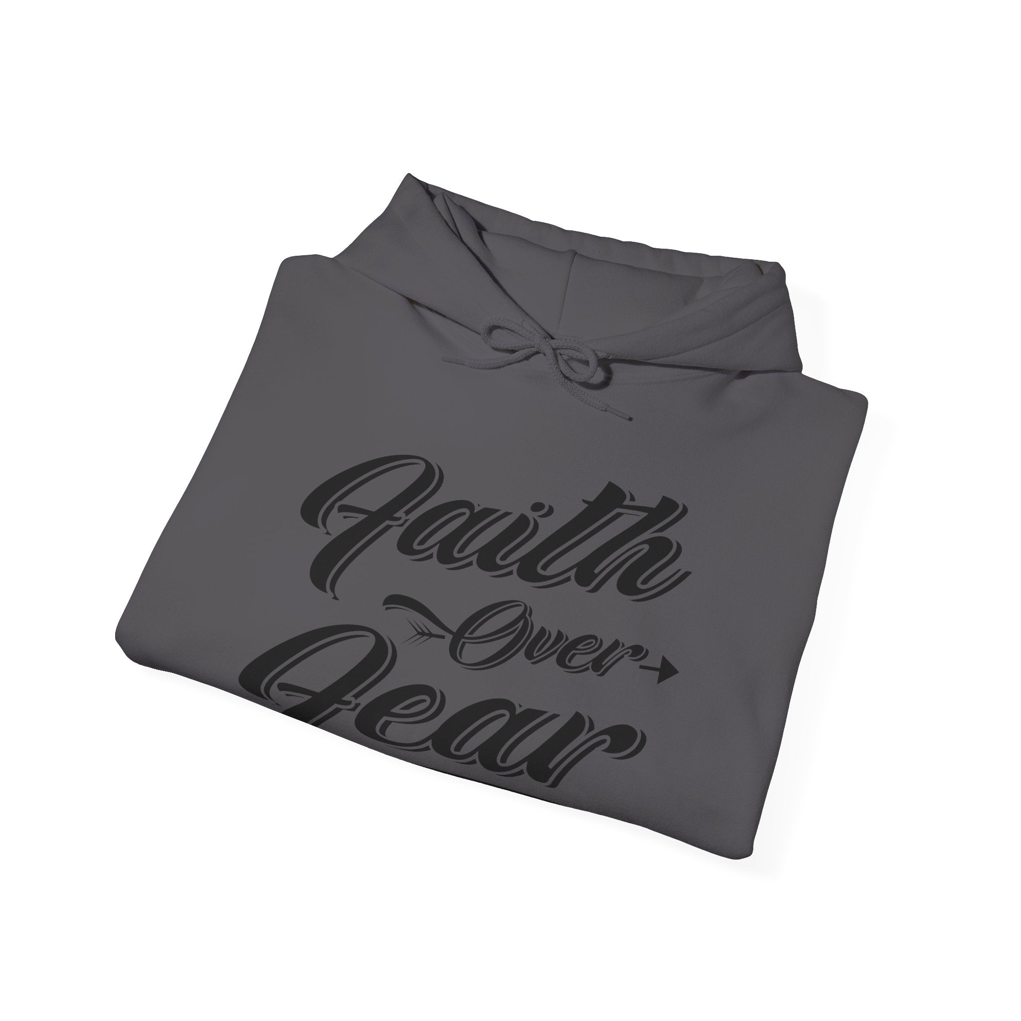 Faith Over Fear Unisex Heavy Blend Hooded Sweatshirt for Comfort and Style
