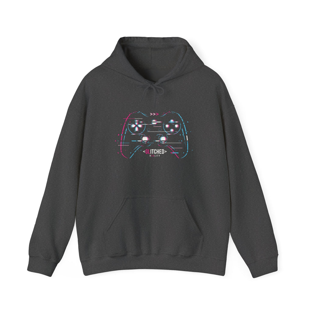 Glitched Gaming Controller Unisex Heavy Blend Hooded Sweatshirt