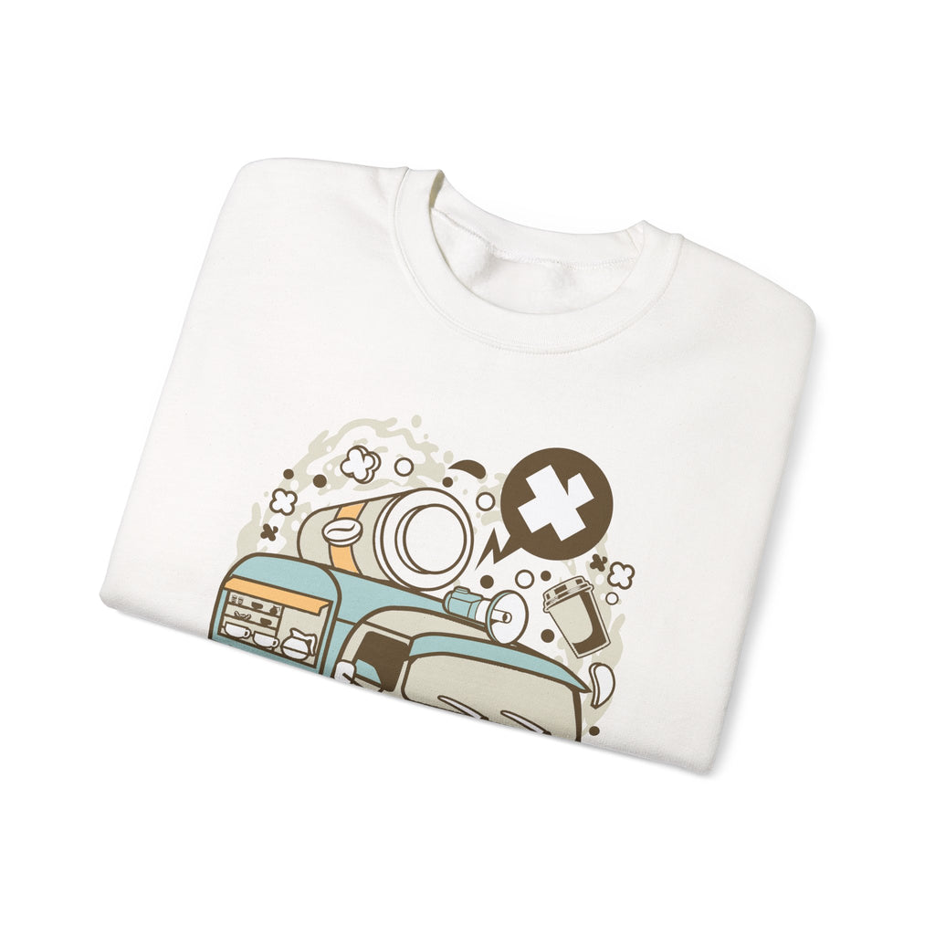 Coffee Van Unisex Heavy Blend Crewneck Sweatshirt for Ultimate Comfort