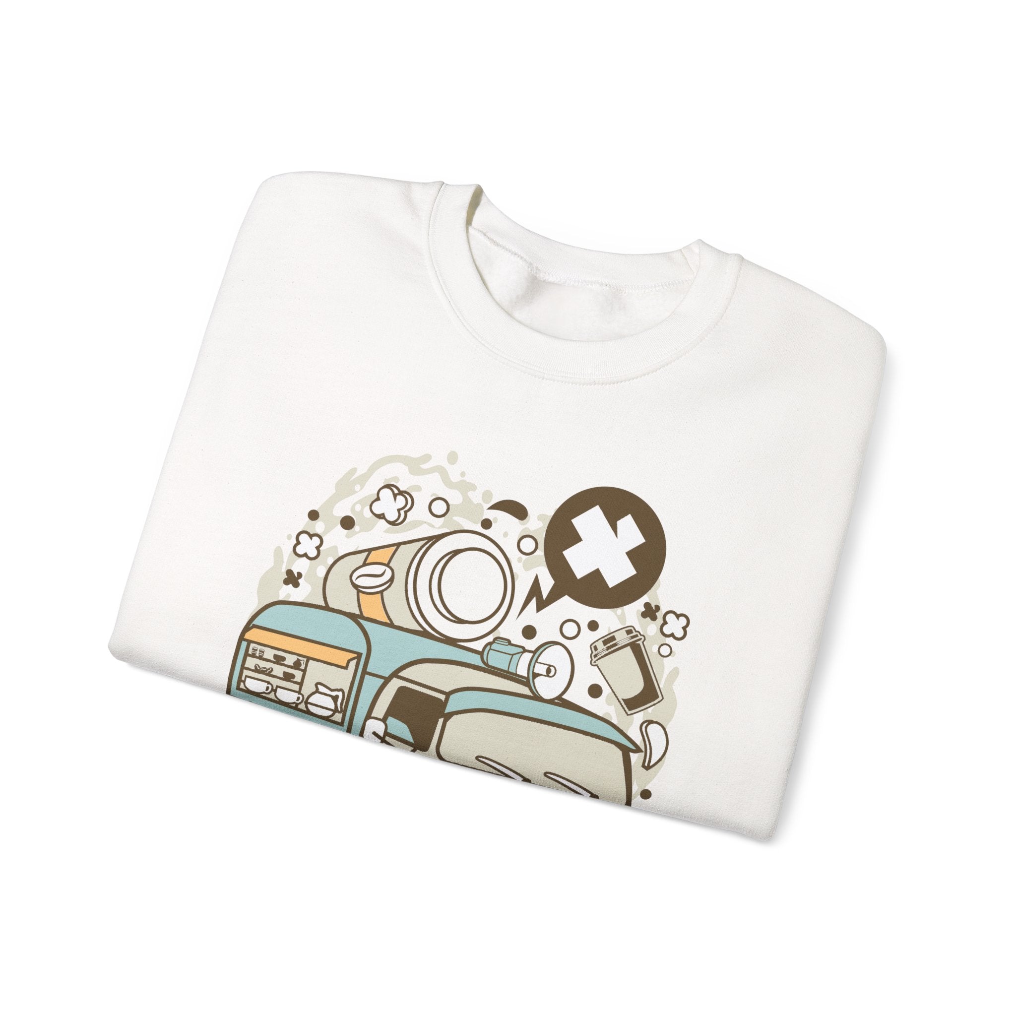 Coffee Van Unisex Heavy Blend Crewneck Sweatshirt for Ultimate Comfort