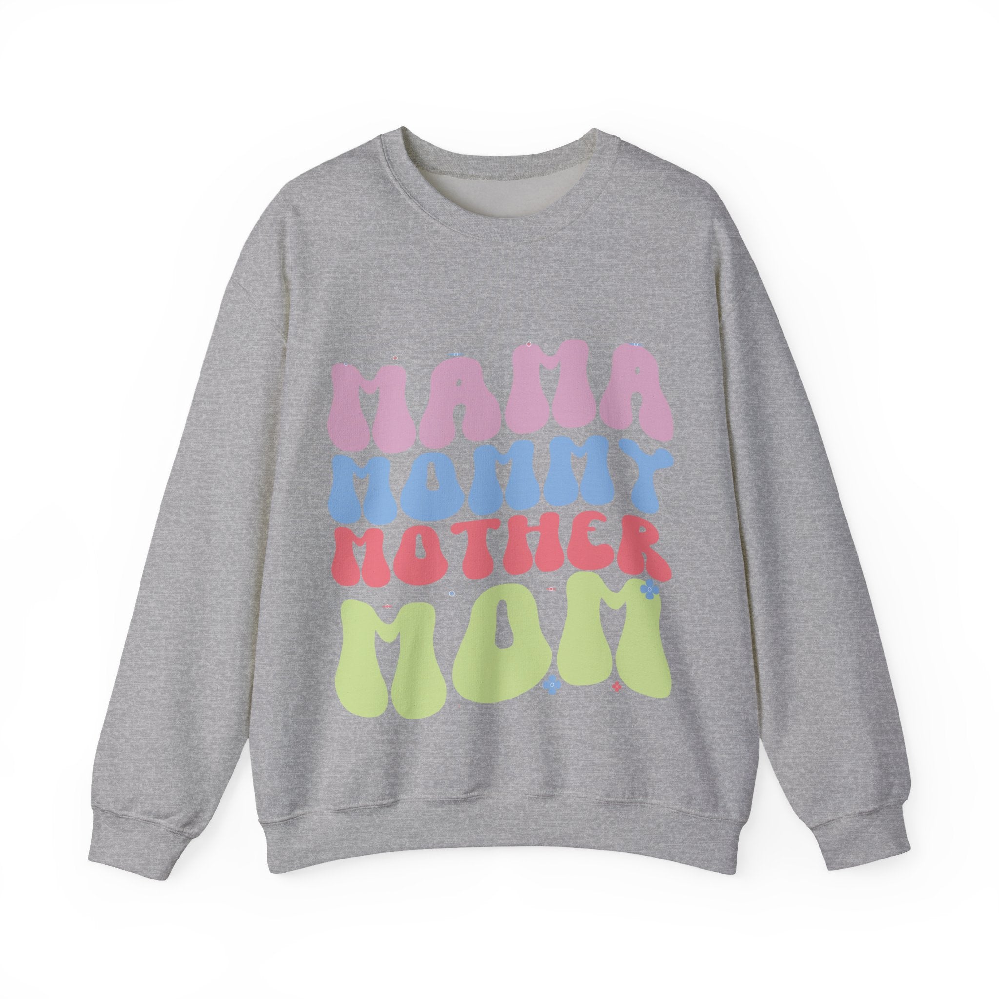 Mama Mommy Unisex Heavy Blend Crewneck Sweatshirt for Ultimate Comfort