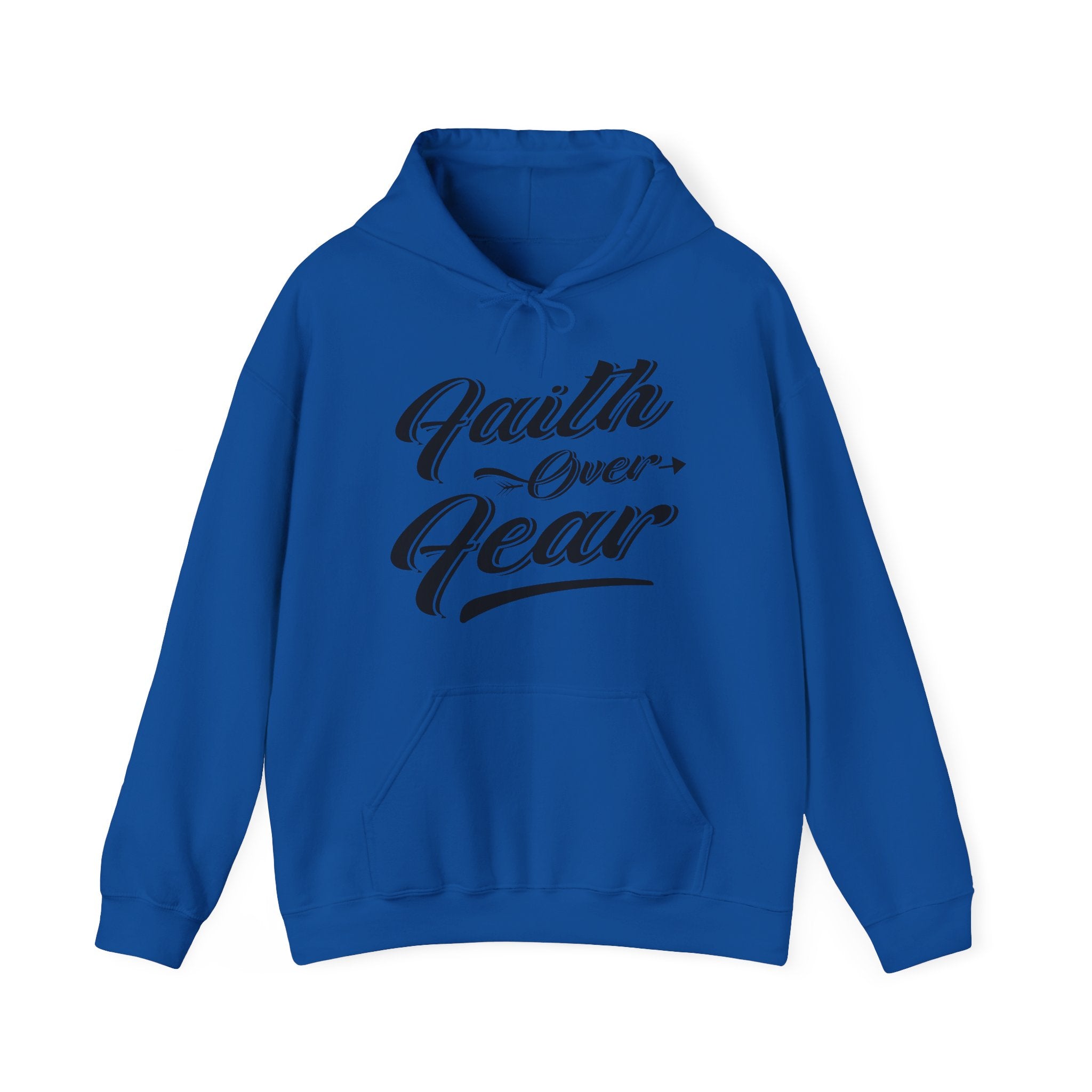 Faith Over Fear Unisex Heavy Blend Hooded Sweatshirt for Ultimate Comfort and Style