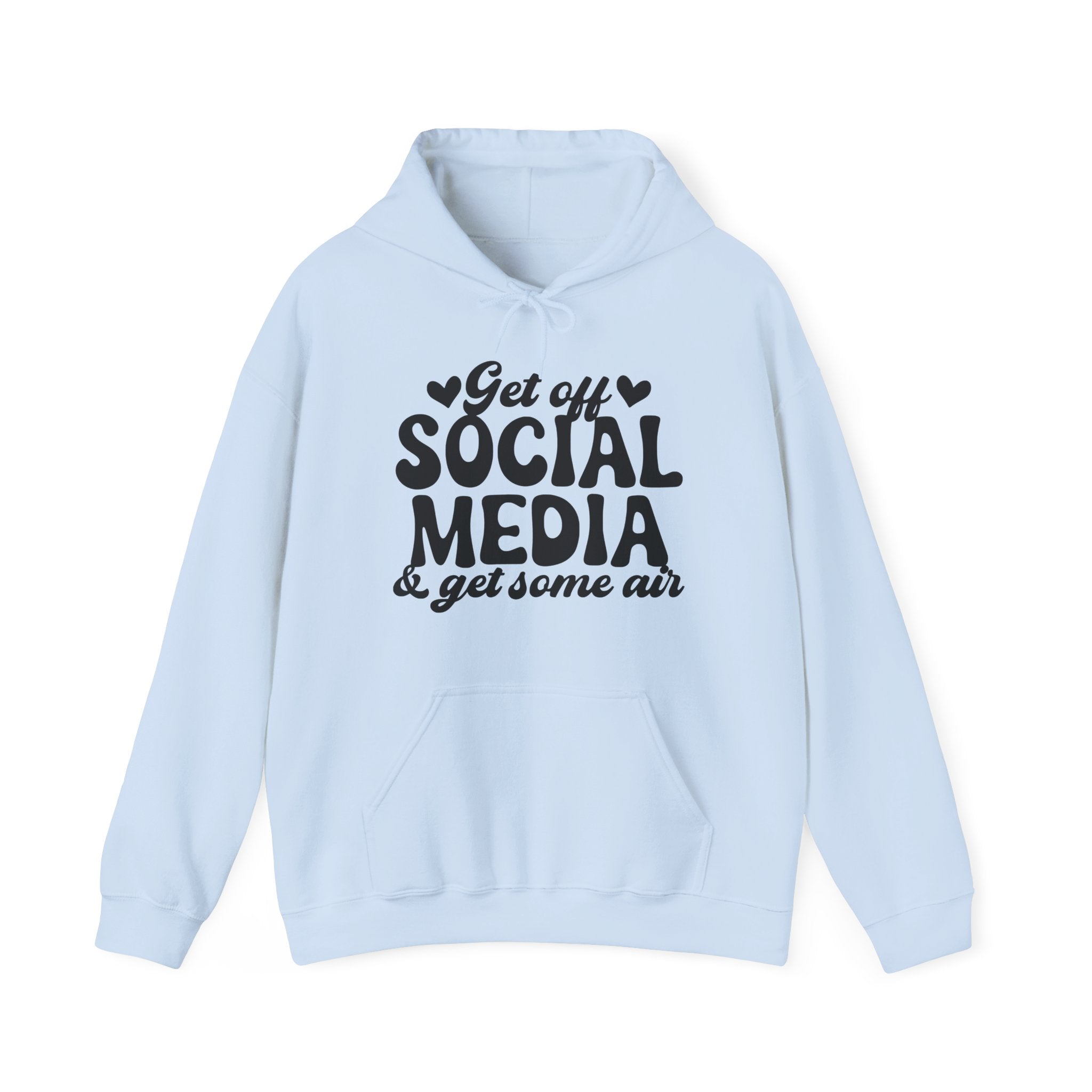 Get Off Social Media And Enjoy The Outdoors Unisex Heavy Blend Hooded Sweatshirt