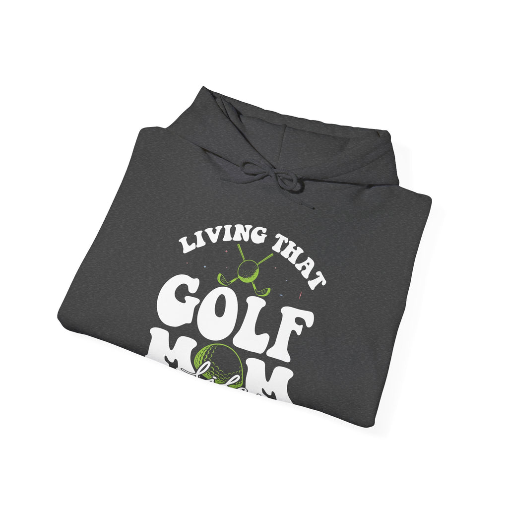 Living That Golf Mom Life Blend Unisex Heavy Hooded Sweatshirt