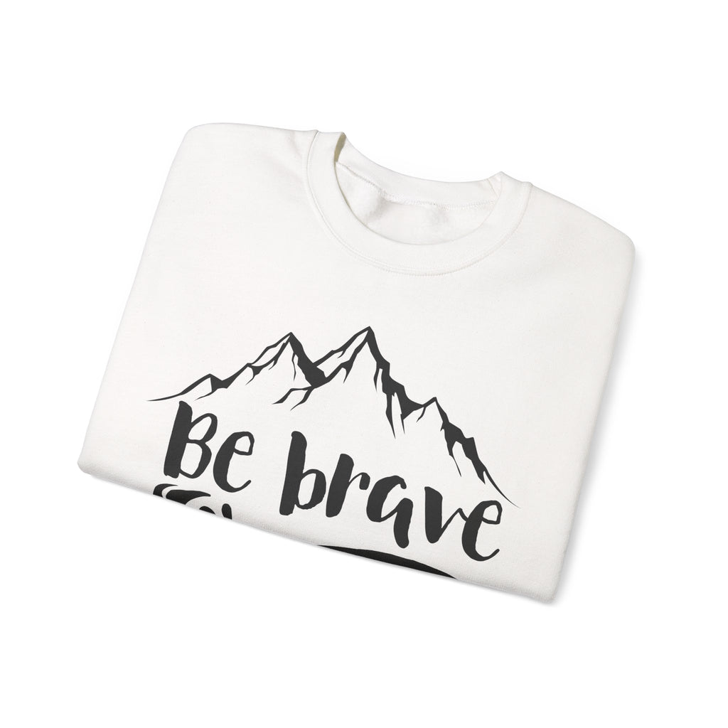 Be Brave Run Free Stay Wild Unisex Heavy Blend Crewneck Sweatshirt
