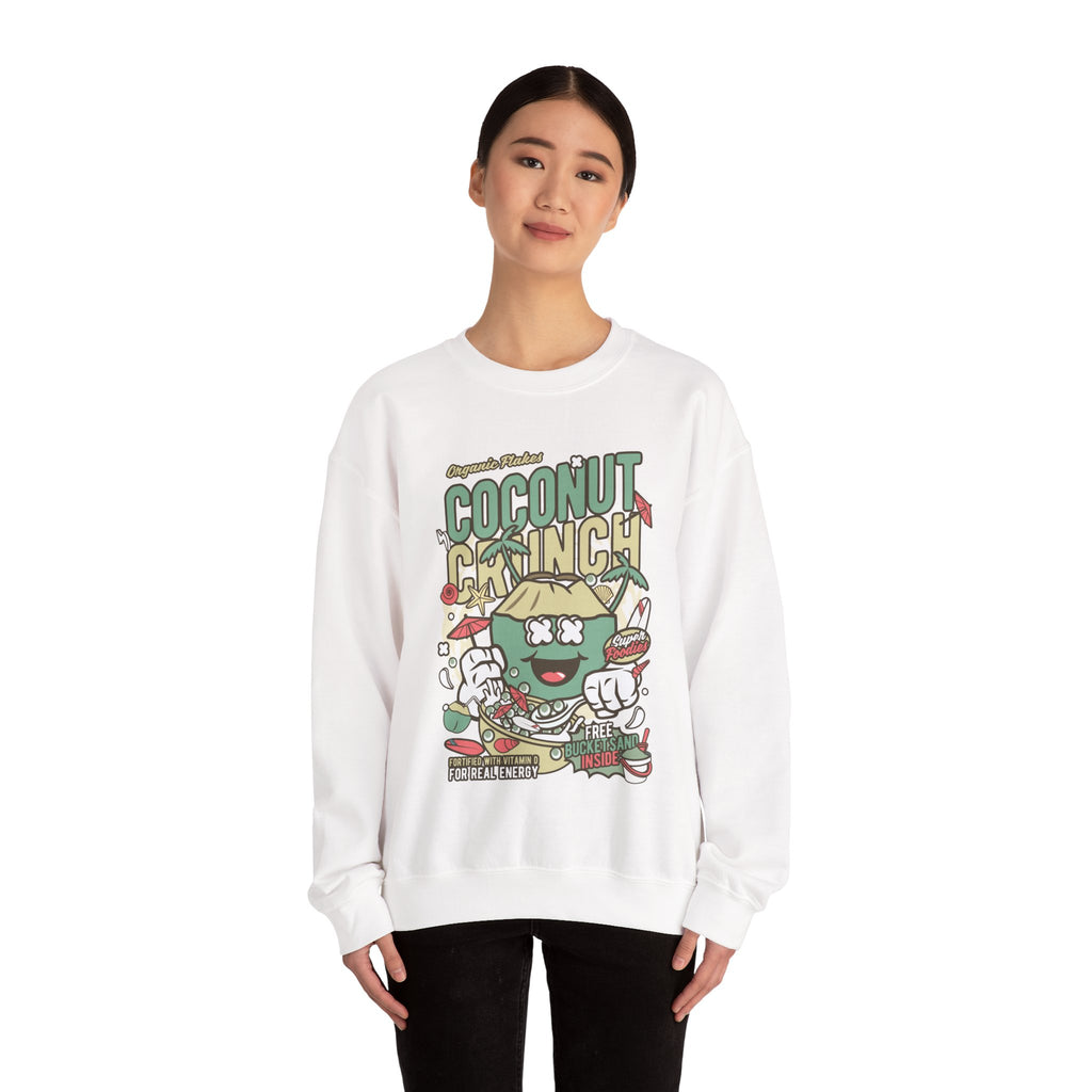 Coconut Crunch Unisex Heavy Blend Crewneck Sweatshirt for Ultimate Comfort