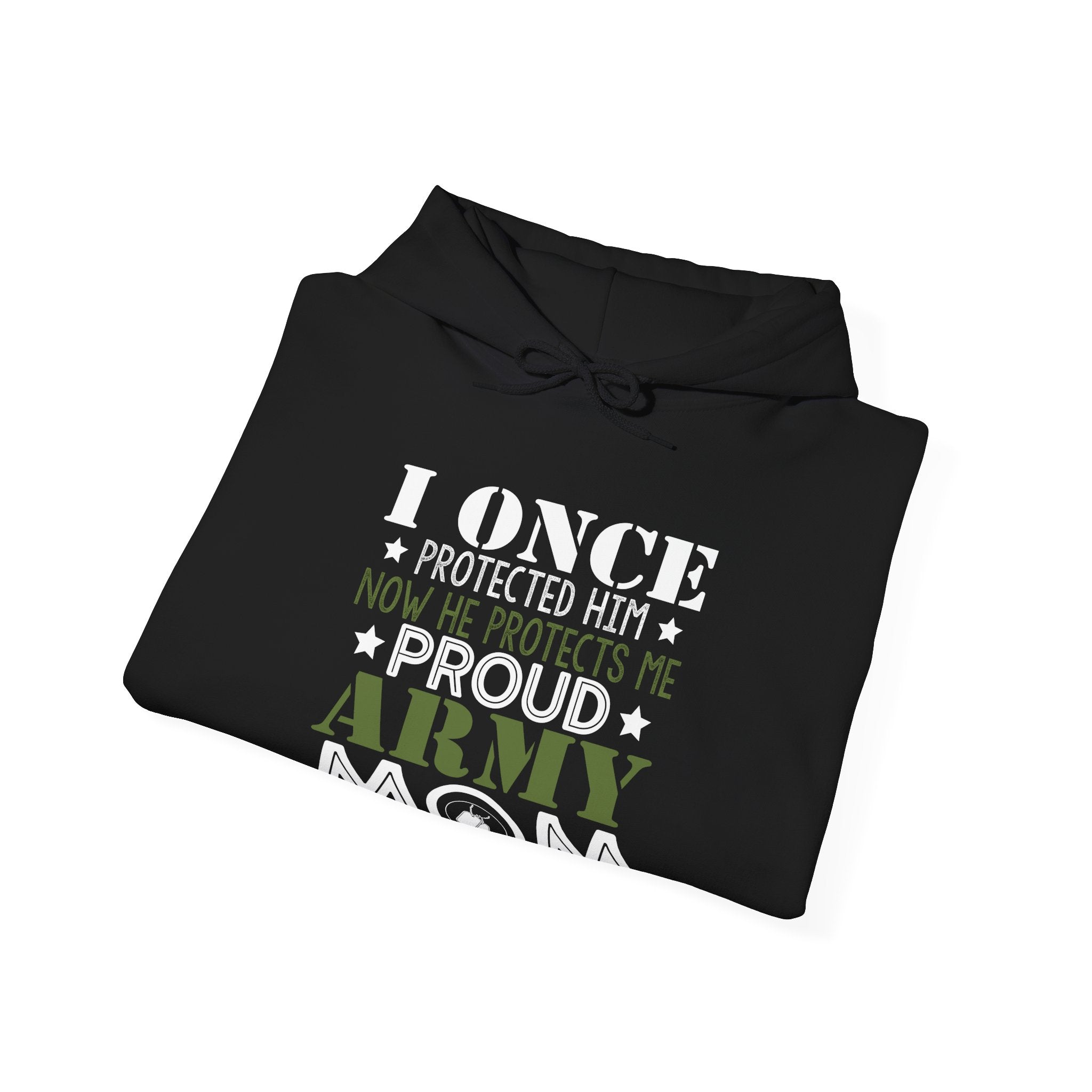Proud Army Mom Unisex Heavy Blend Hooded Sweatshirt for Cold Days