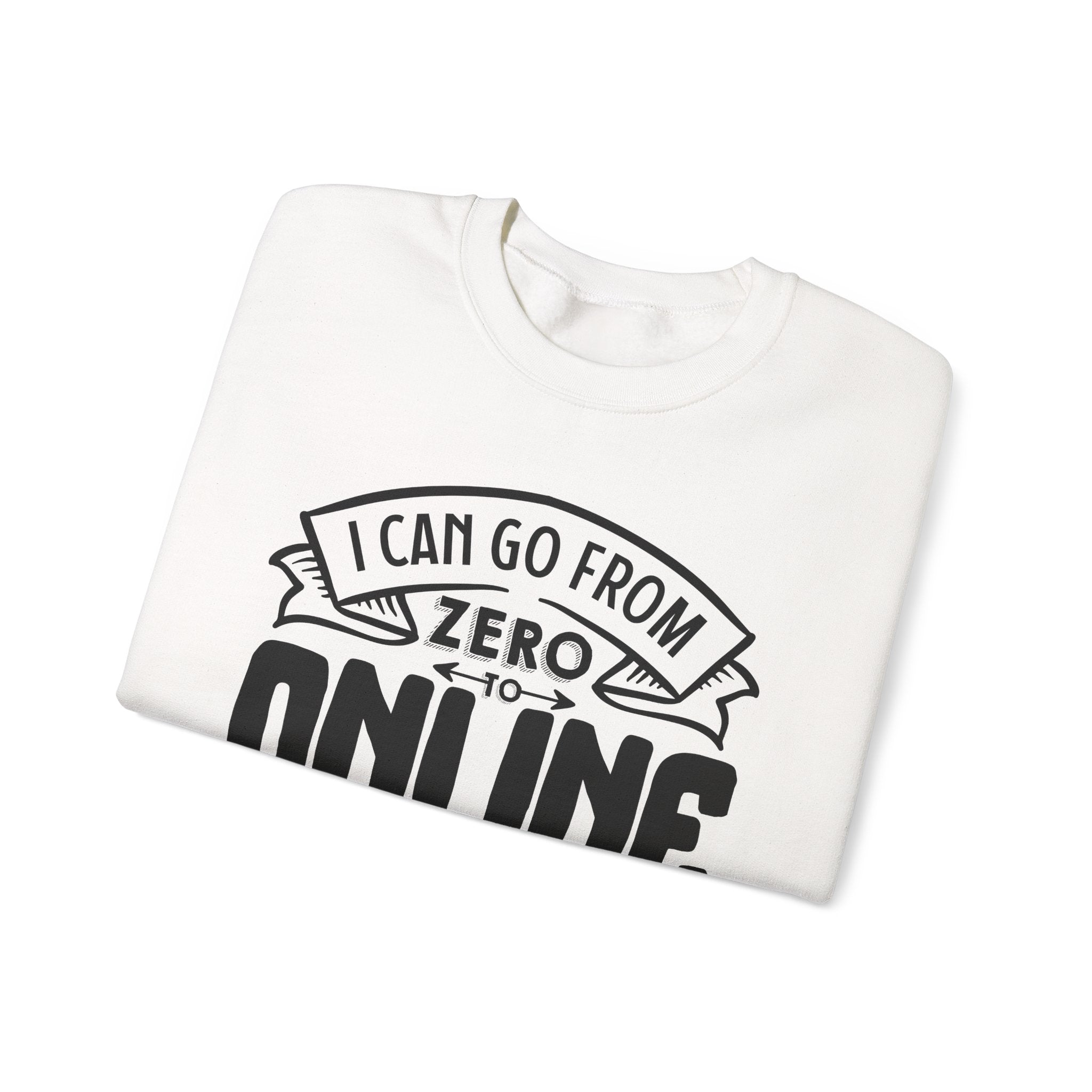 I Can Go From Zero To Online Detective In 3.5 Seconds Unisex Heavy Blend Crewneck Sweatshirt