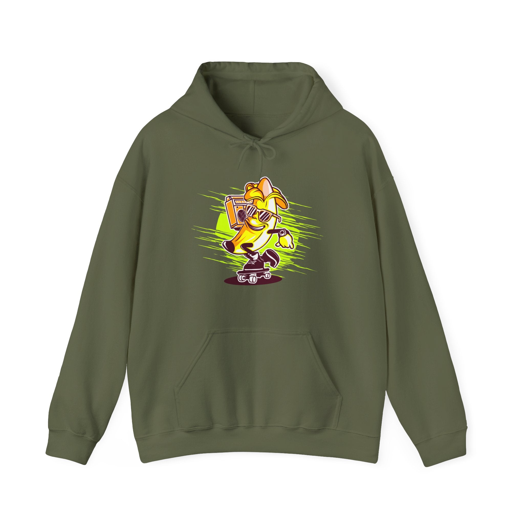 Banana Skateboard Unisex Heavy Blend Hooded Sweatshirt