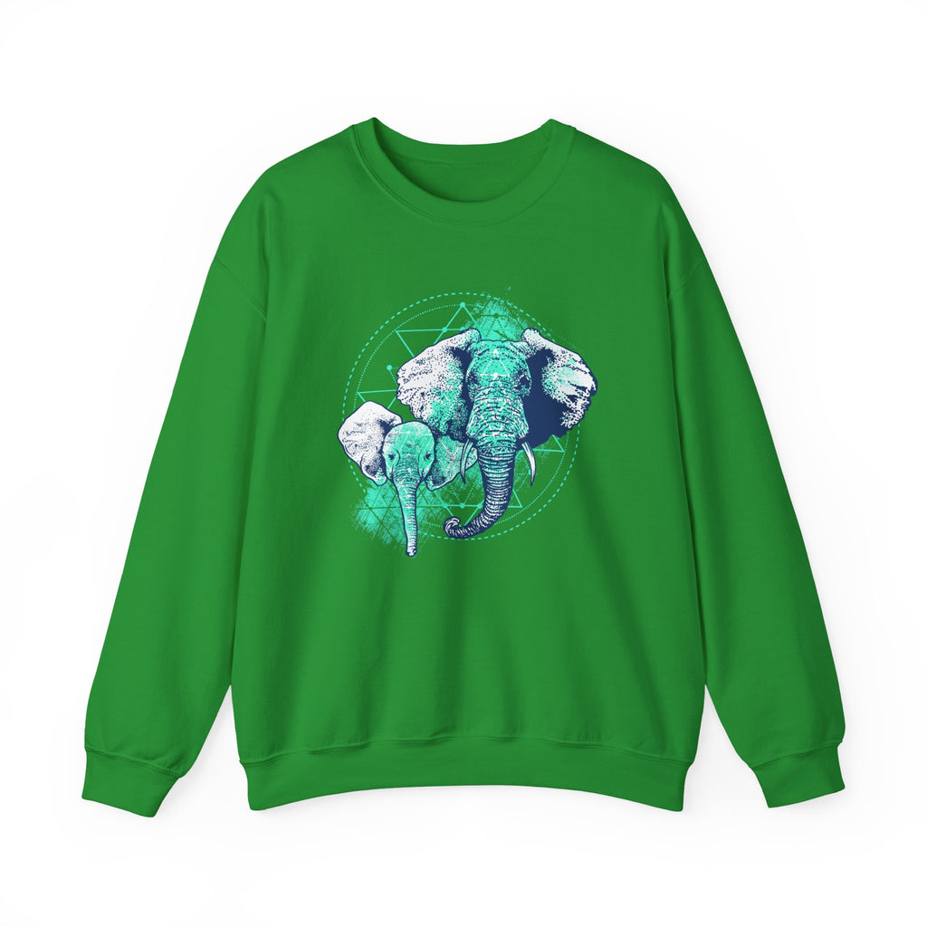 Elephant Unisex Heavy Blend Crewneck Sweatshirt for Comfort and Style