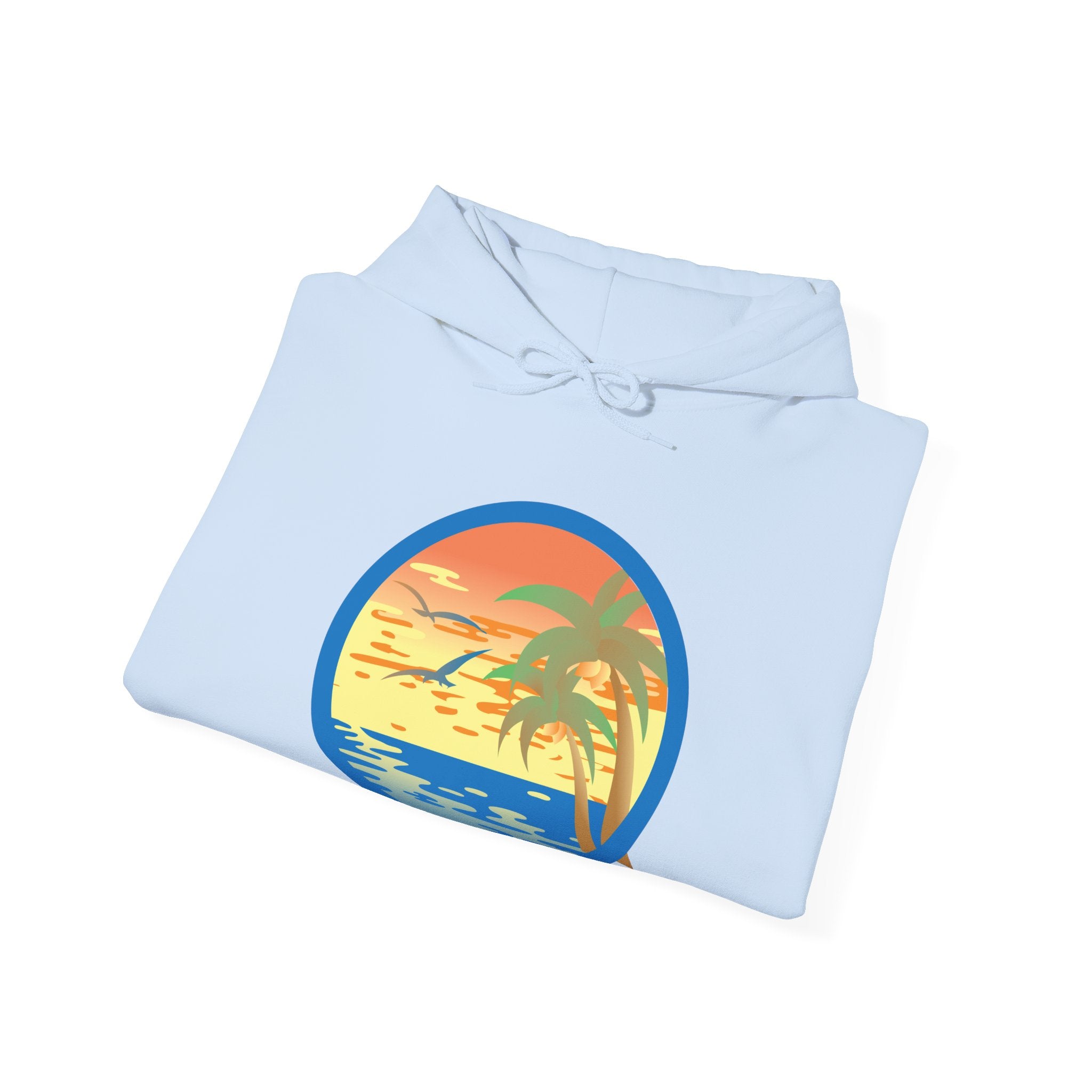 Colored Sunset Beach Unisex Heavy Blend Hooded Sweatshirt