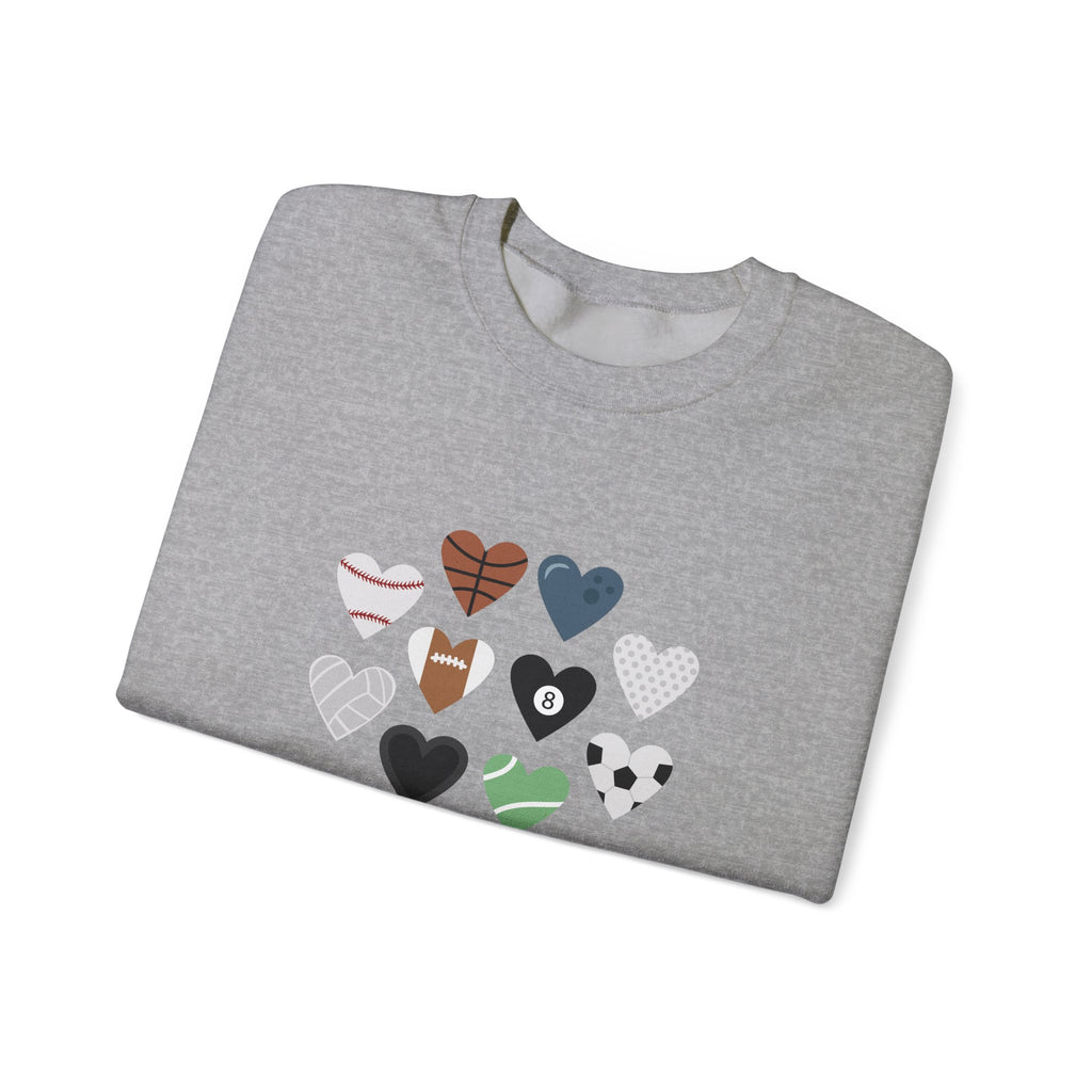 Heart Sports Unisex Heavy Blend Crewneck Sweatshirt for Ultimate Comfort
