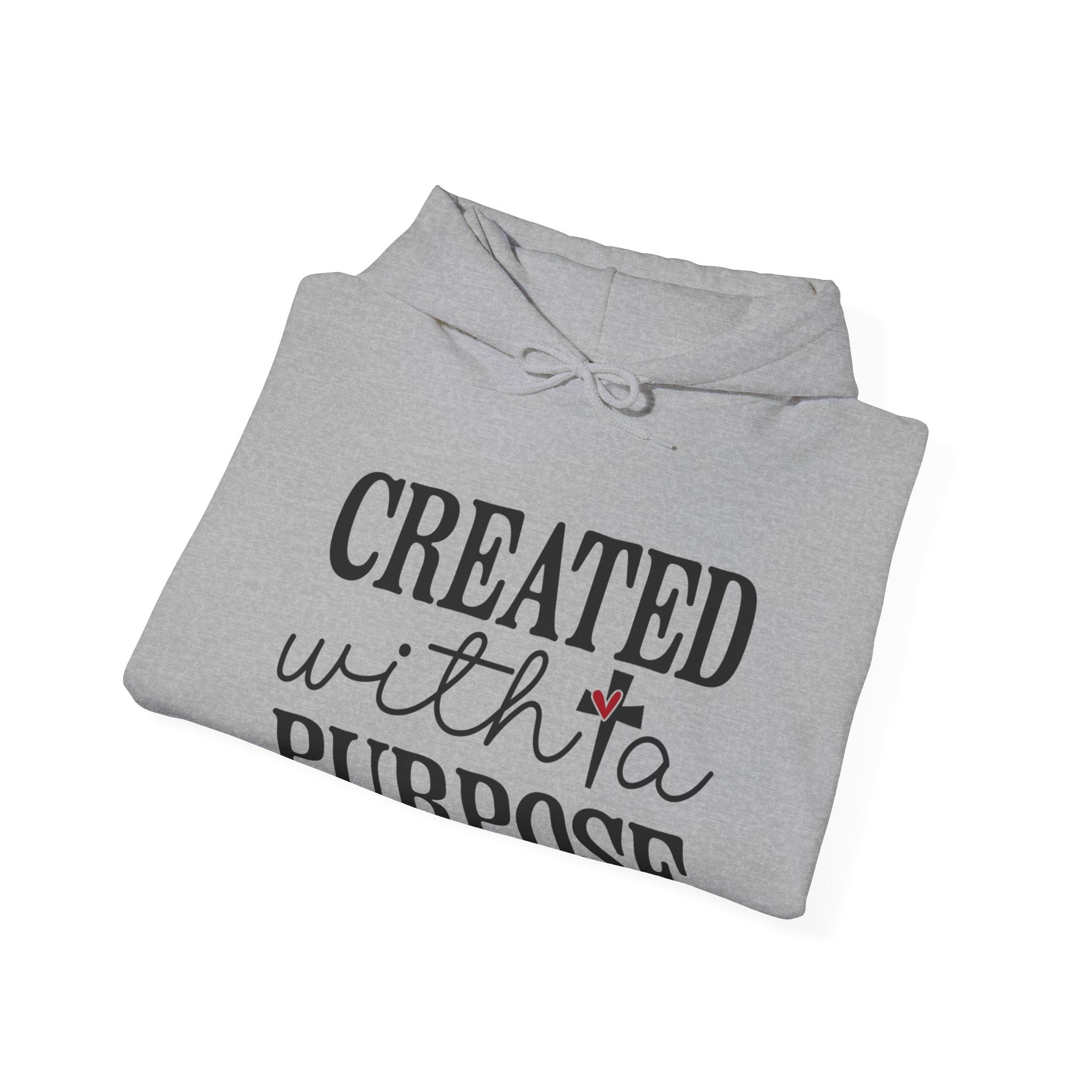 Created With A Purpose Unisex Heavy Blend Hooded Sweatshirt for Ultimate Comfort and Warmth
