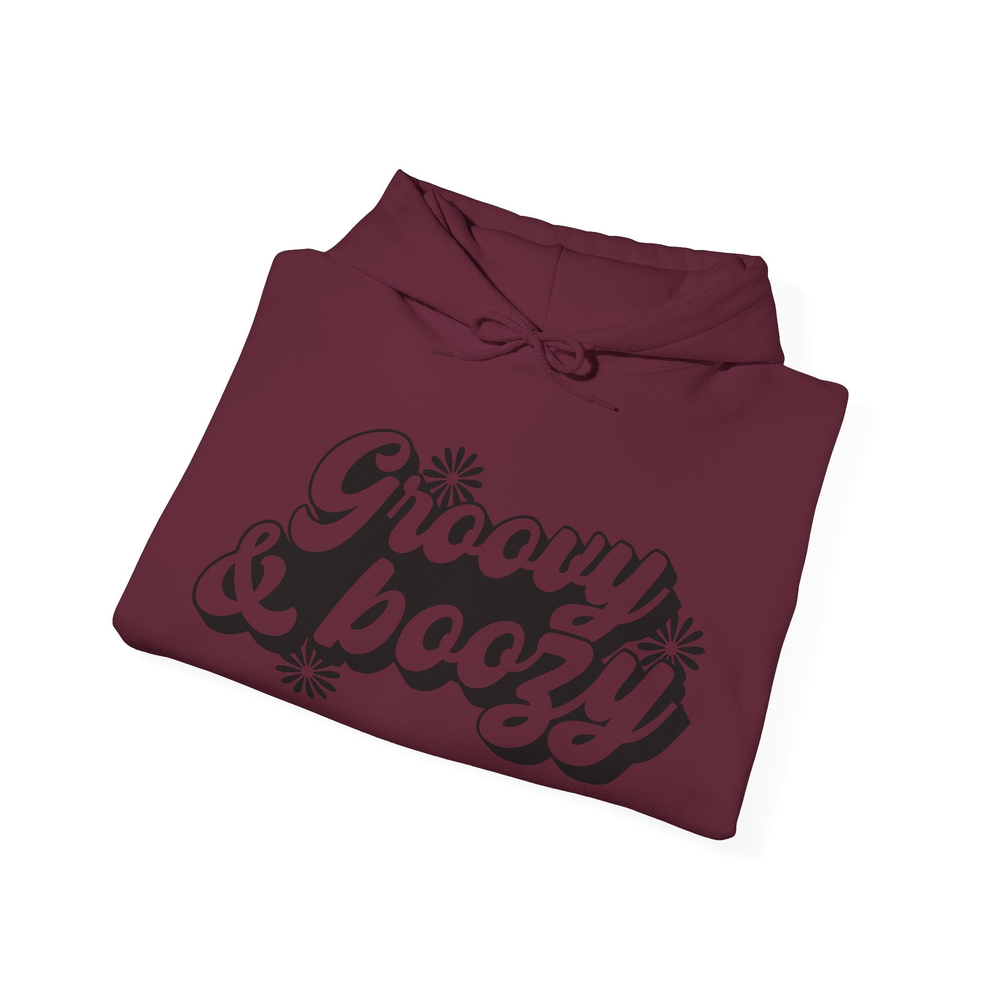 Groovy And Boozy Flowers Unisex Heavy Blend Hooded Sweatshirt