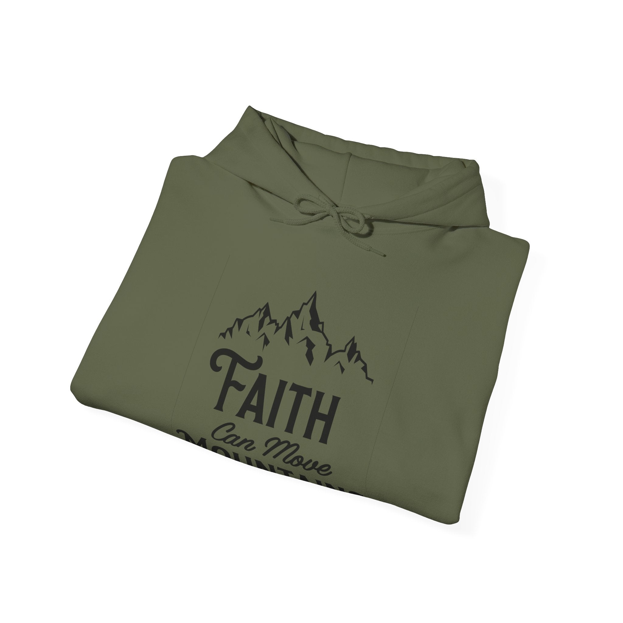 Faith Can Move Mountains Unisex Heavy Blend Hooded Sweatshirt