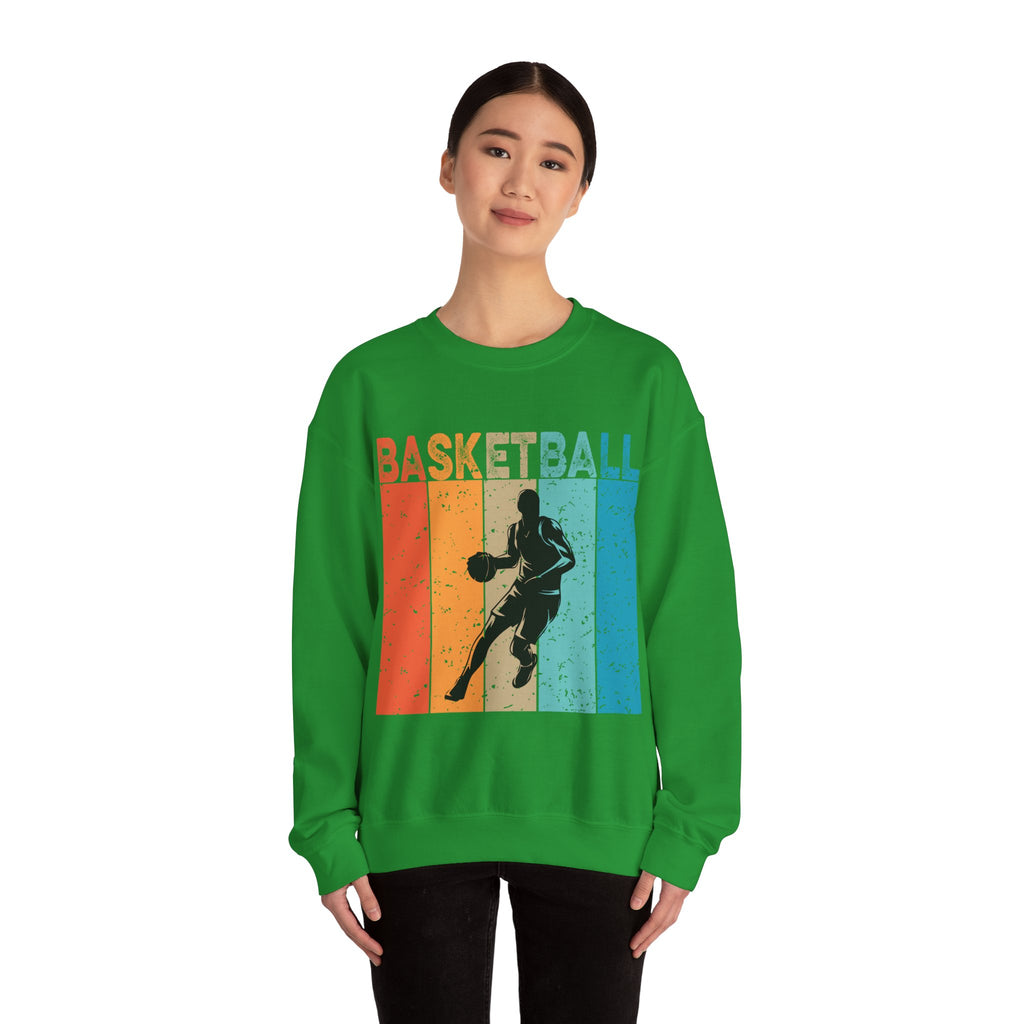 Basketball Man Unisex Heavy Blend Crewneck Sweatshirt for Ultimate Comfort