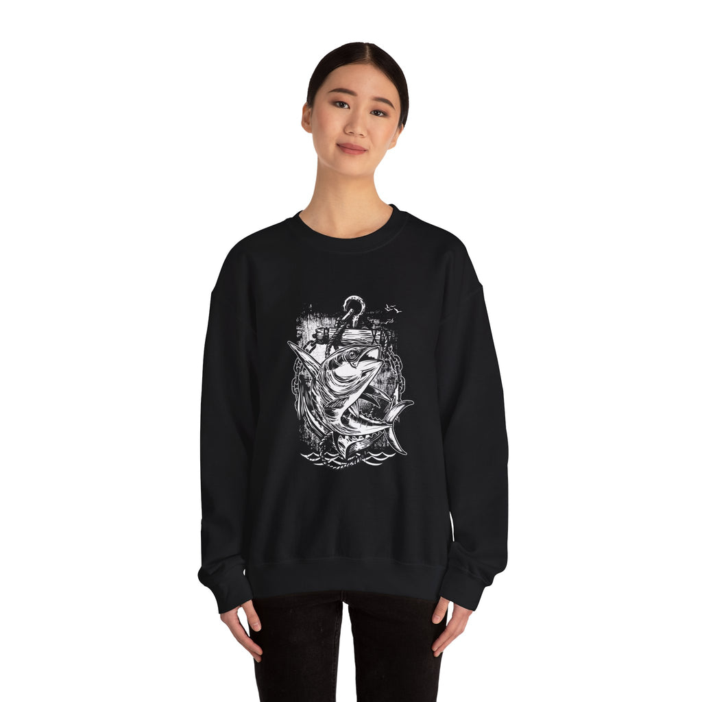 Fish And Anchor Unisex Heavy Blend Crewneck Sweatshirt For Ultimate Comfort