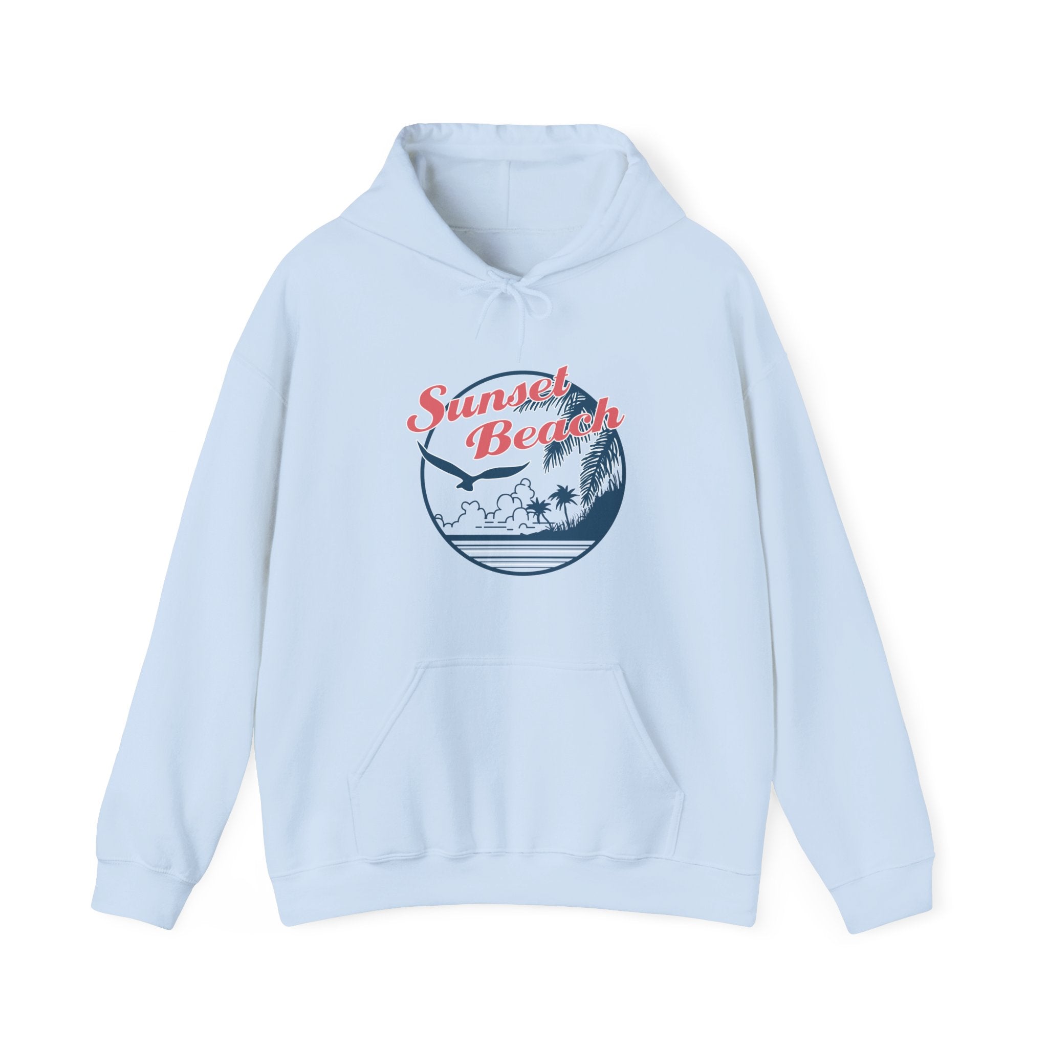 Sunset Beach Birds And Ocean Unisex Heavy Blend Hooded Sweatshirt