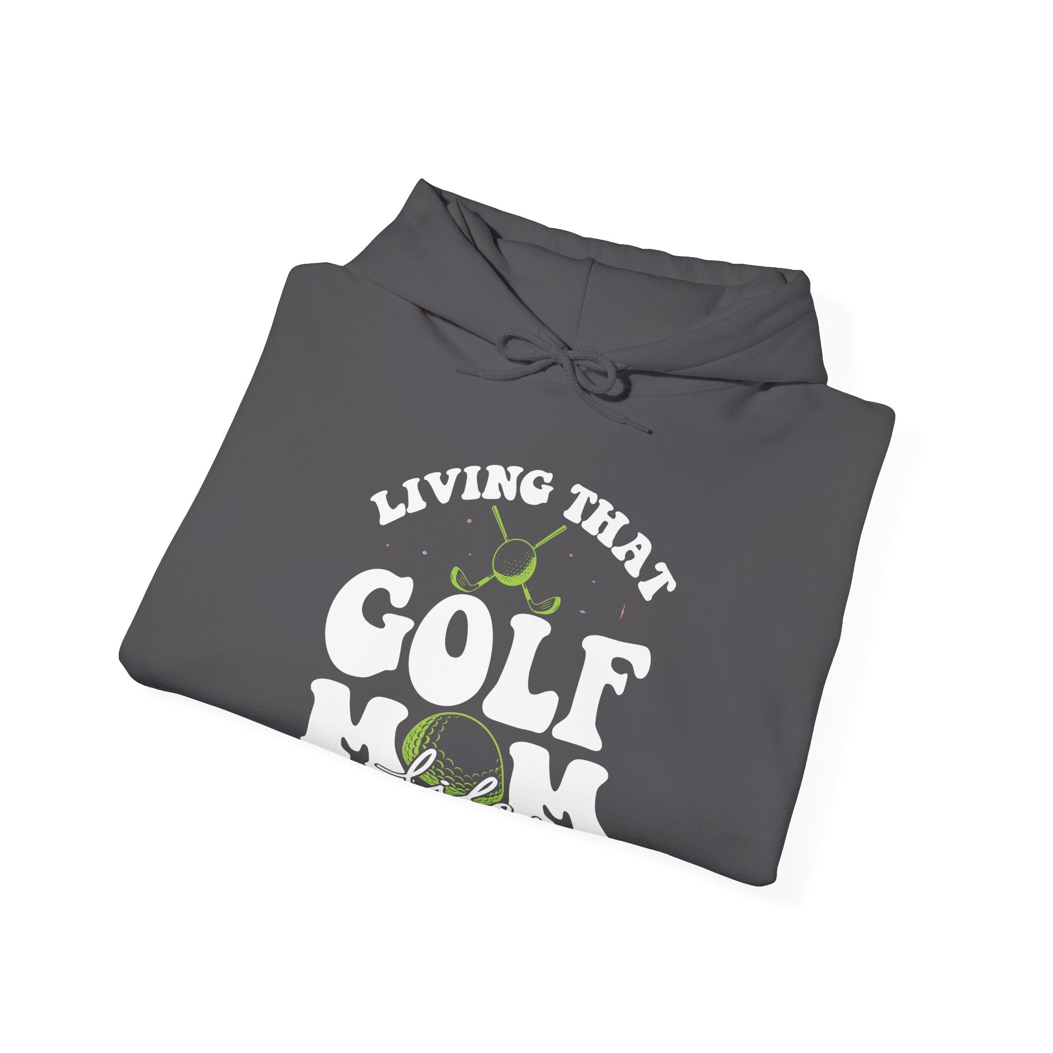 Living That Golf Mom Life Blend Unisex Heavy Hooded Sweatshirt