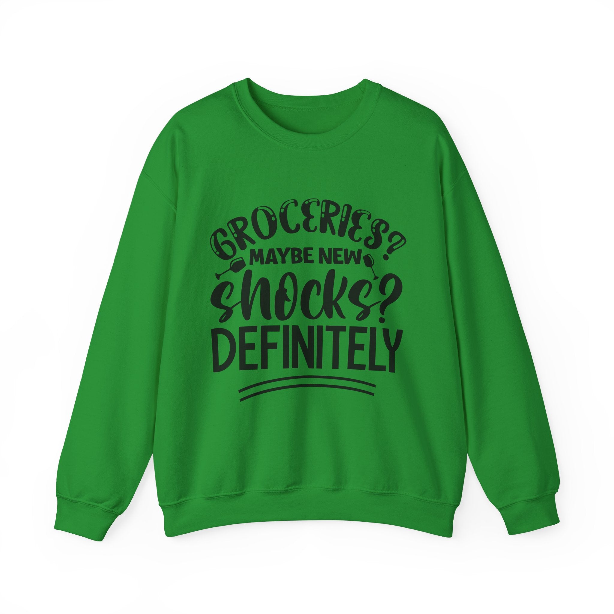 Groceries Maybe New Shocks Definitely Unisex Heavy Blend Crewneck Sweatshirt