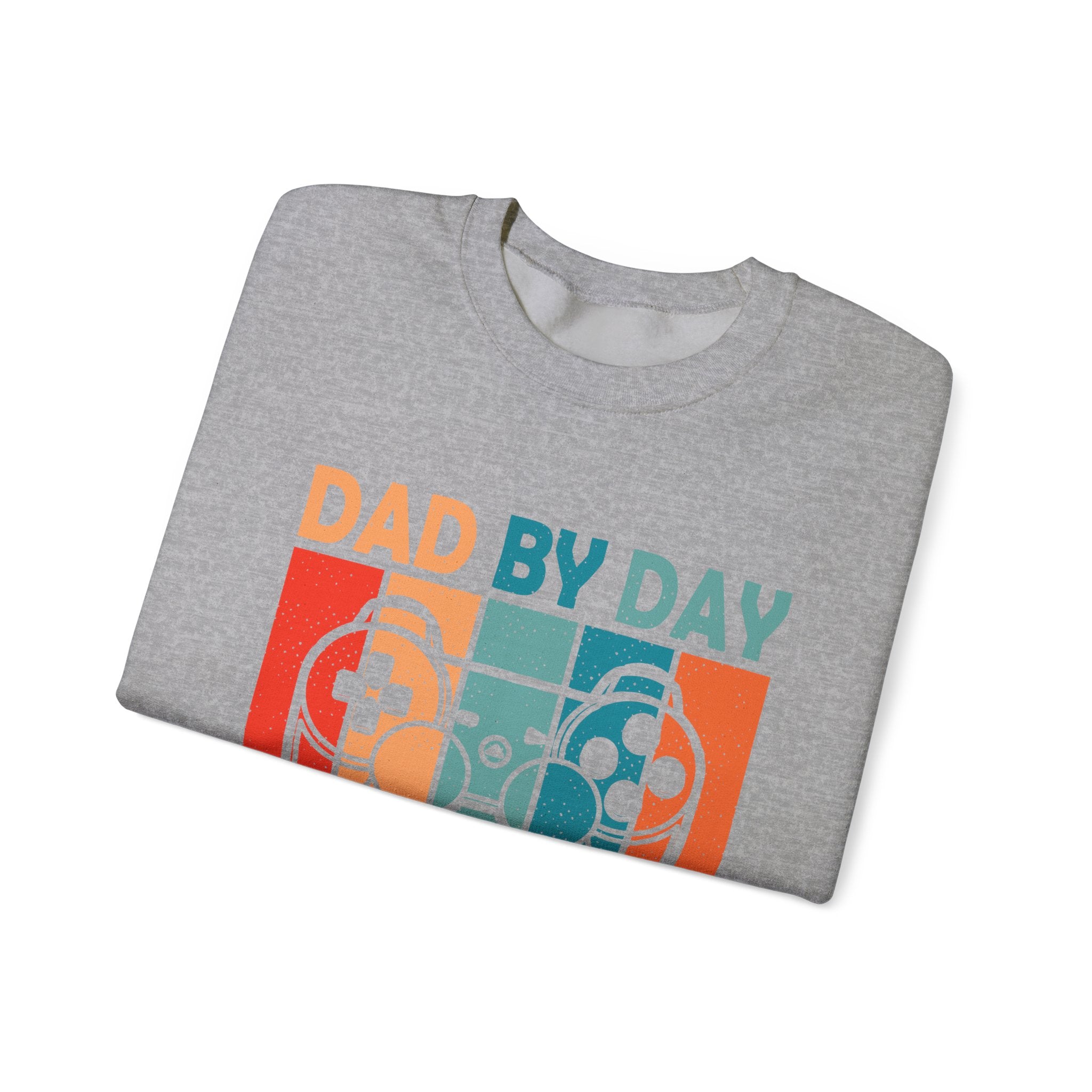 Dad By Day Gamer By Night Unisex Heavy Blend Crewneck Sweatshirt