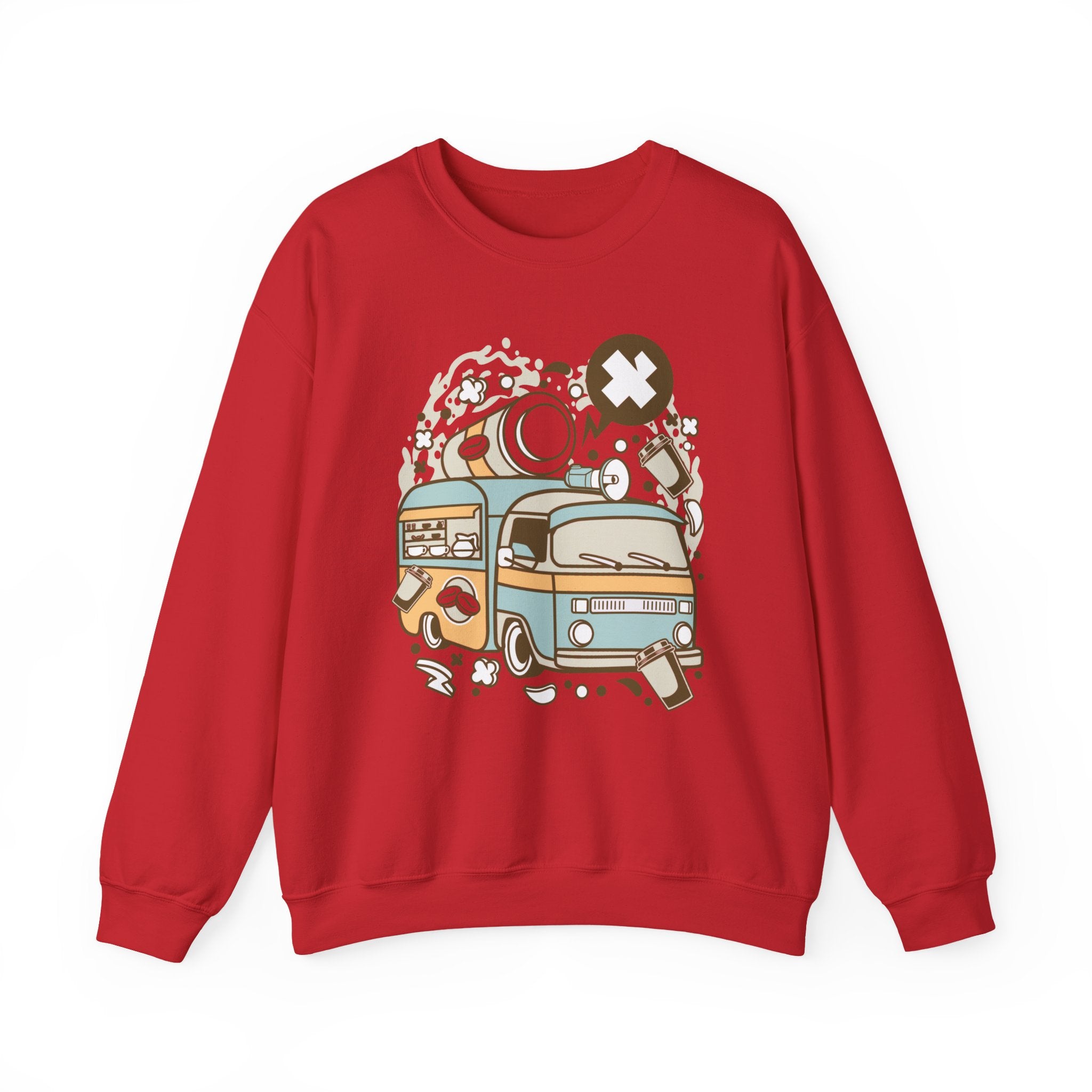Coffee Van Unisex Heavy Blend Crewneck Sweatshirt for Ultimate Comfort