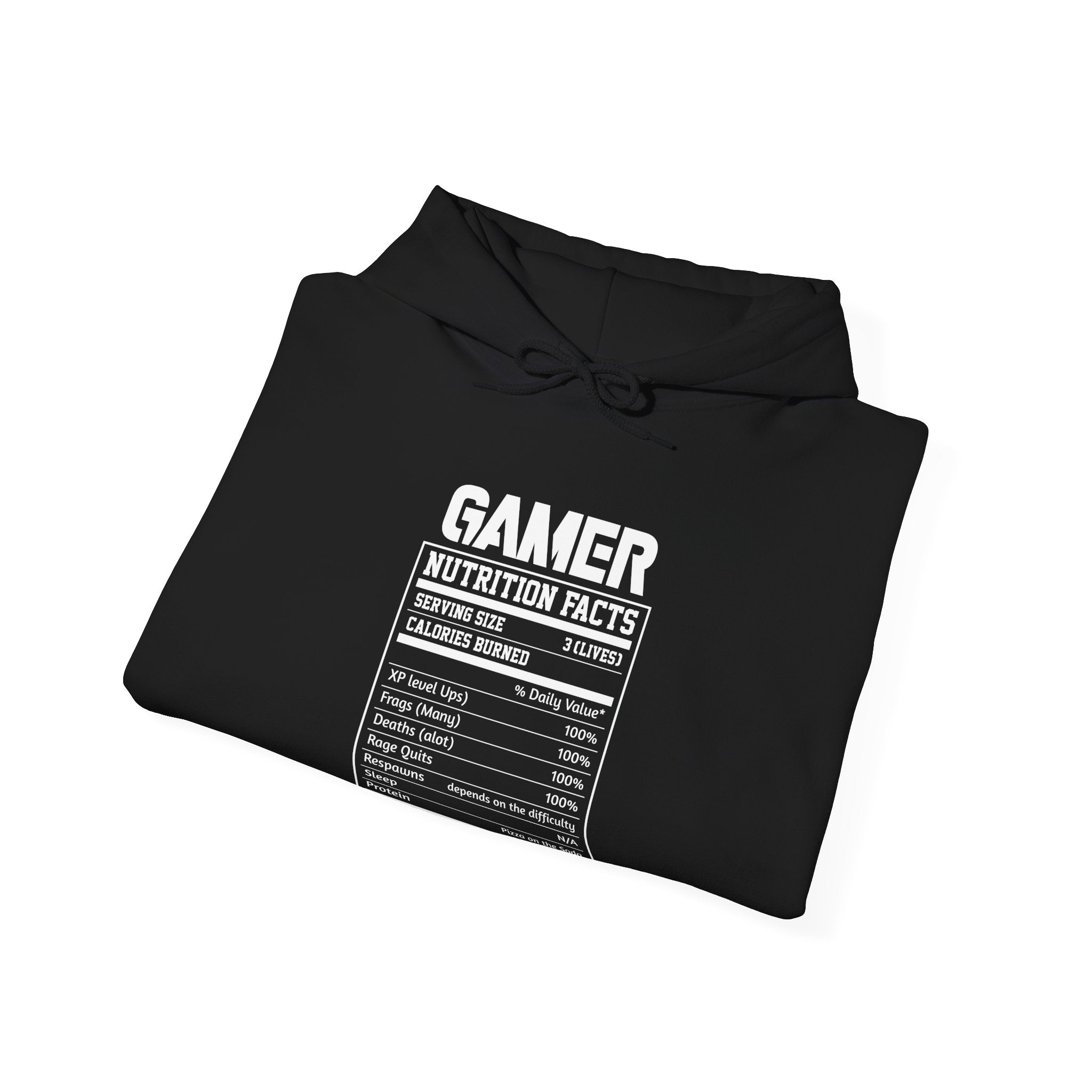 Gamer Nutrition Facts Funny Unisex Heavy Blend Hooded Sweatshirt