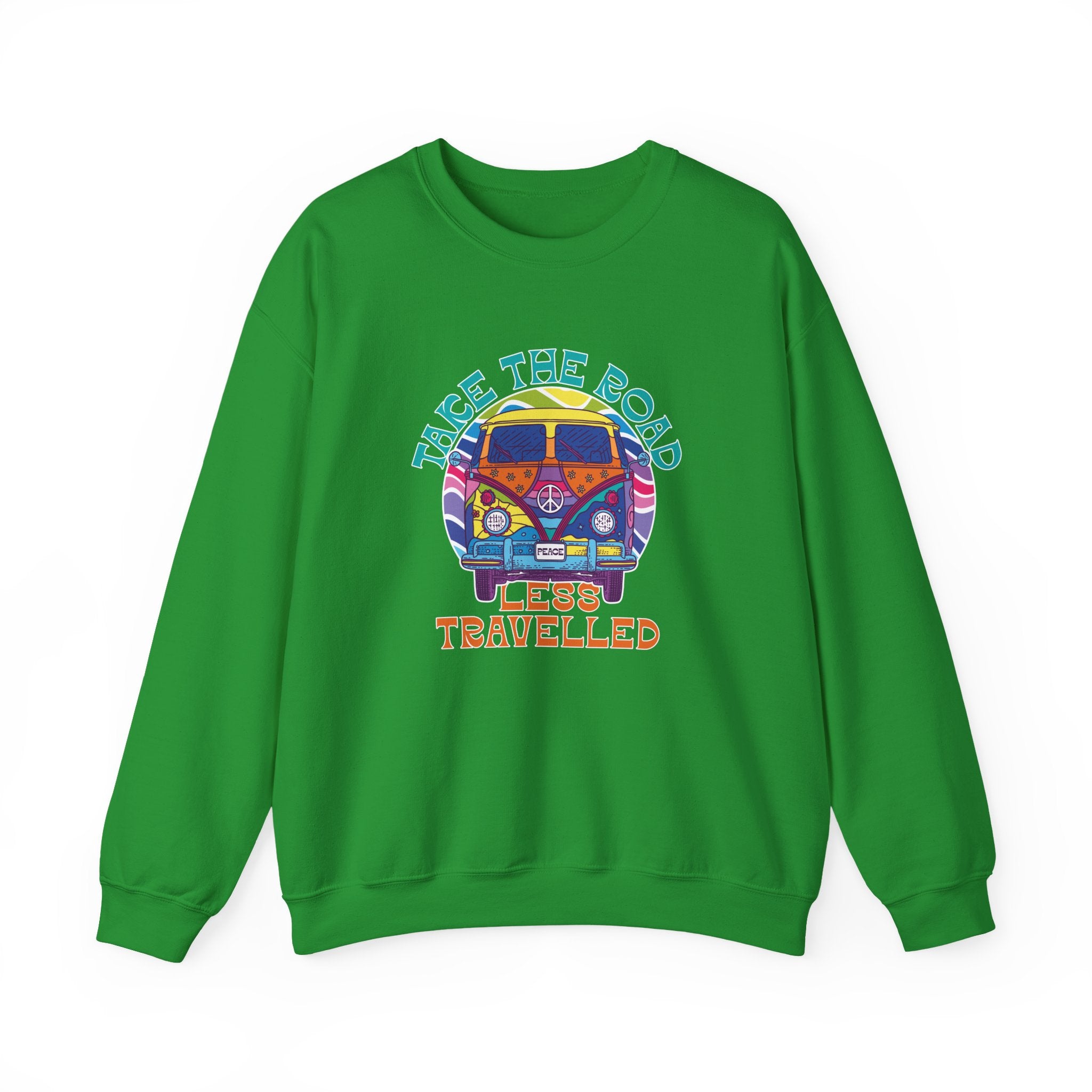 Take The Road Less Travelled Unisex Heavy Blend Crewneck Sweatshirt