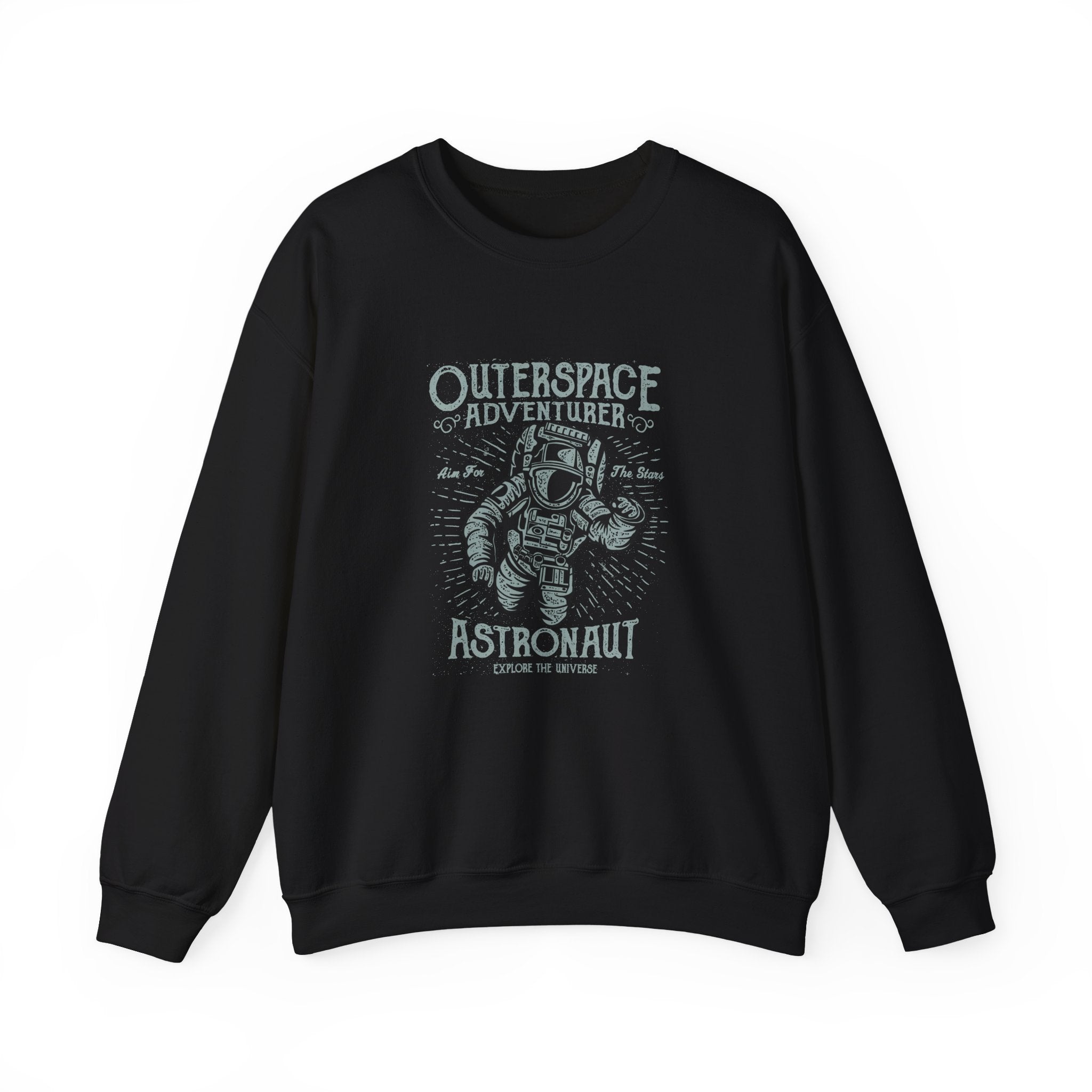 Outerspace Adventurer Astronaut Unisex Heavy Blend Crewneck Sweatshirt