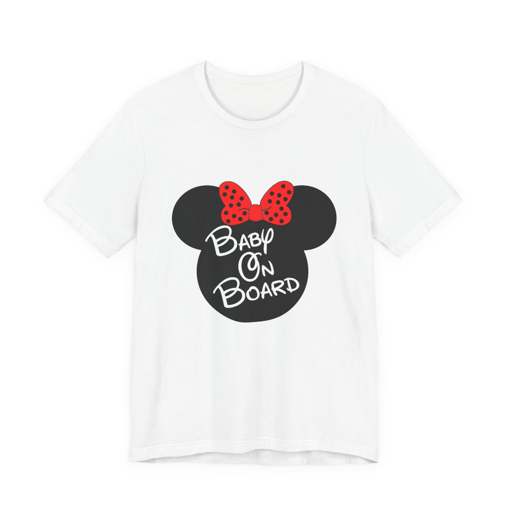 Baby On Board Mouse Ears Unisex Jersey Short Sleeve T-Shirt