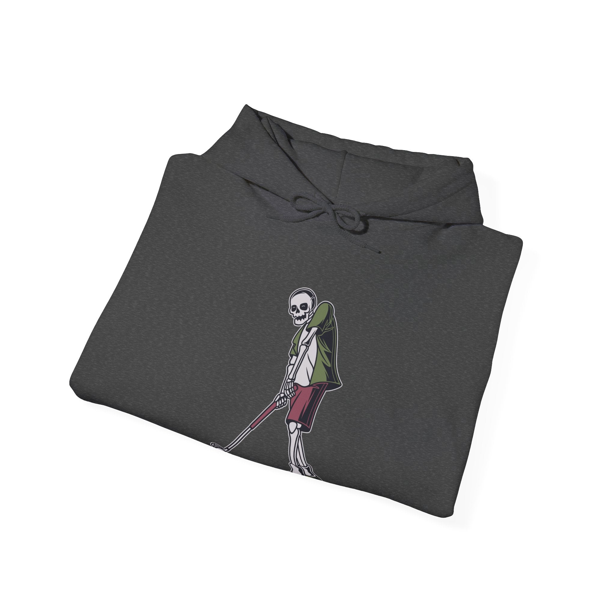 Skeleton Golfer Unisex Heavy Blend Hooded Sweatshirt for Ultimate Comfort