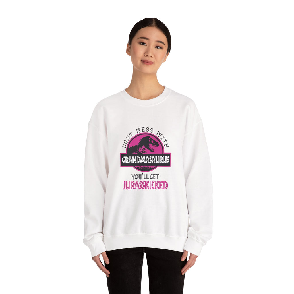Dont Mess With Grandma Youll Get Jurasskicked Unisex Heavy Blend Crewneck Sweatshirt