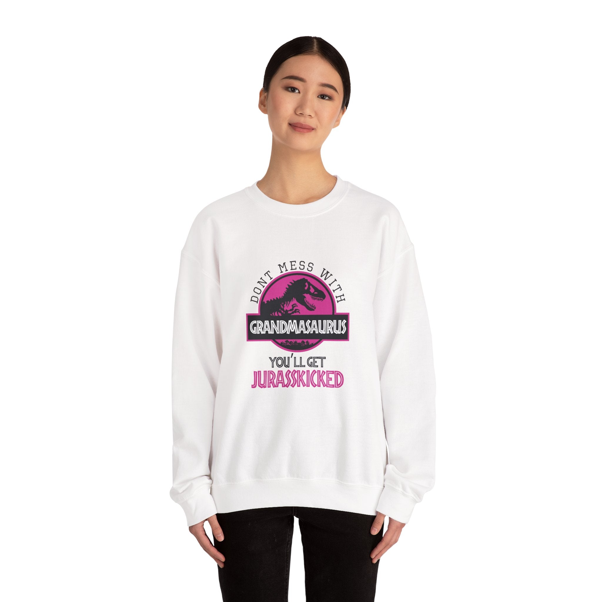 Dont Mess With Grandma Youll Get Jurasskicked Unisex Heavy Blend Crewneck Sweatshirt