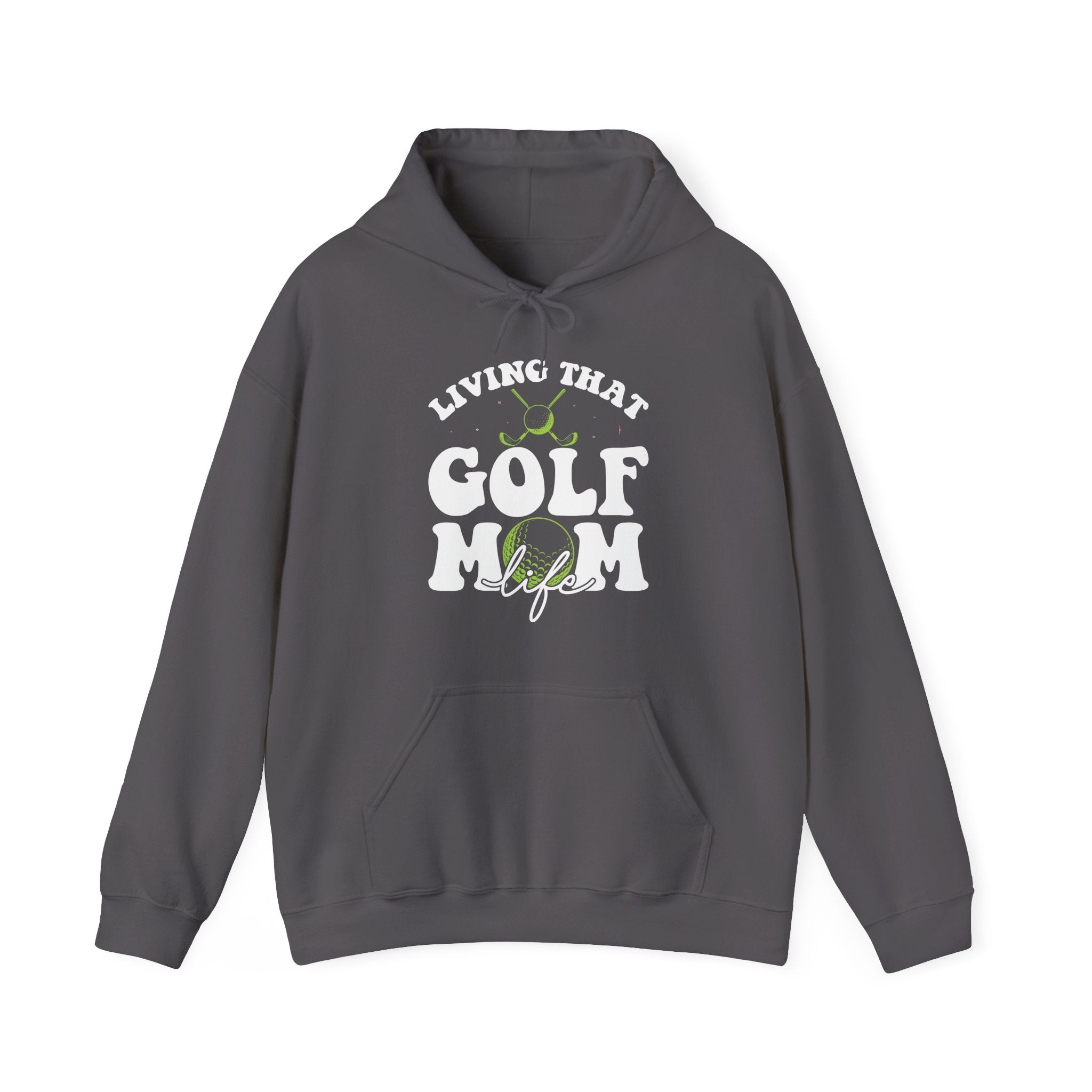 Living That Golf Mom Life Blend Unisex Heavy Hooded Sweatshirt