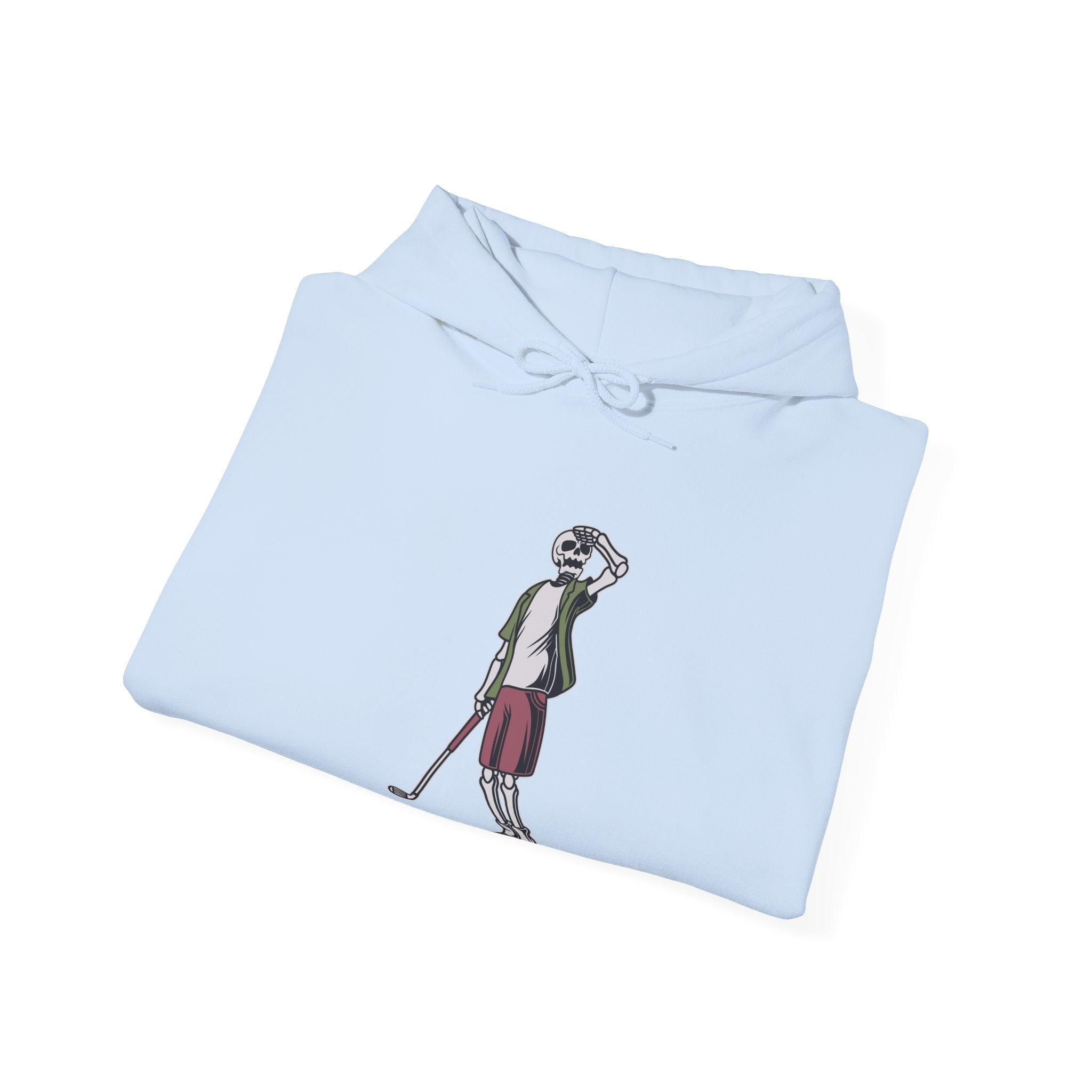 Long Ball Skeleton Golfer Unisex Heavy Blend Hooded Sweatshirt