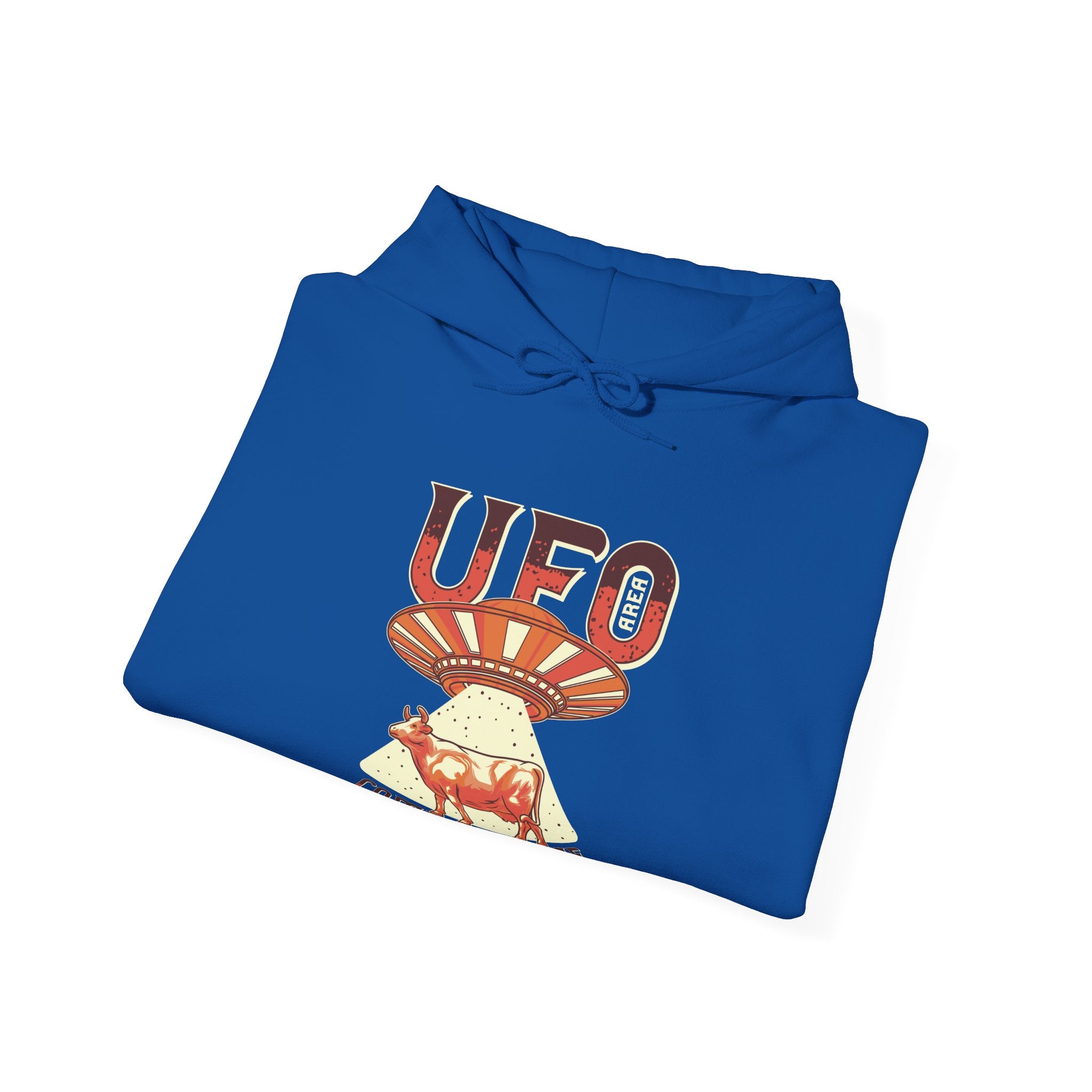 UFO Come With Me Cow Unisex Heavy Blend Hooded Sweatshirt