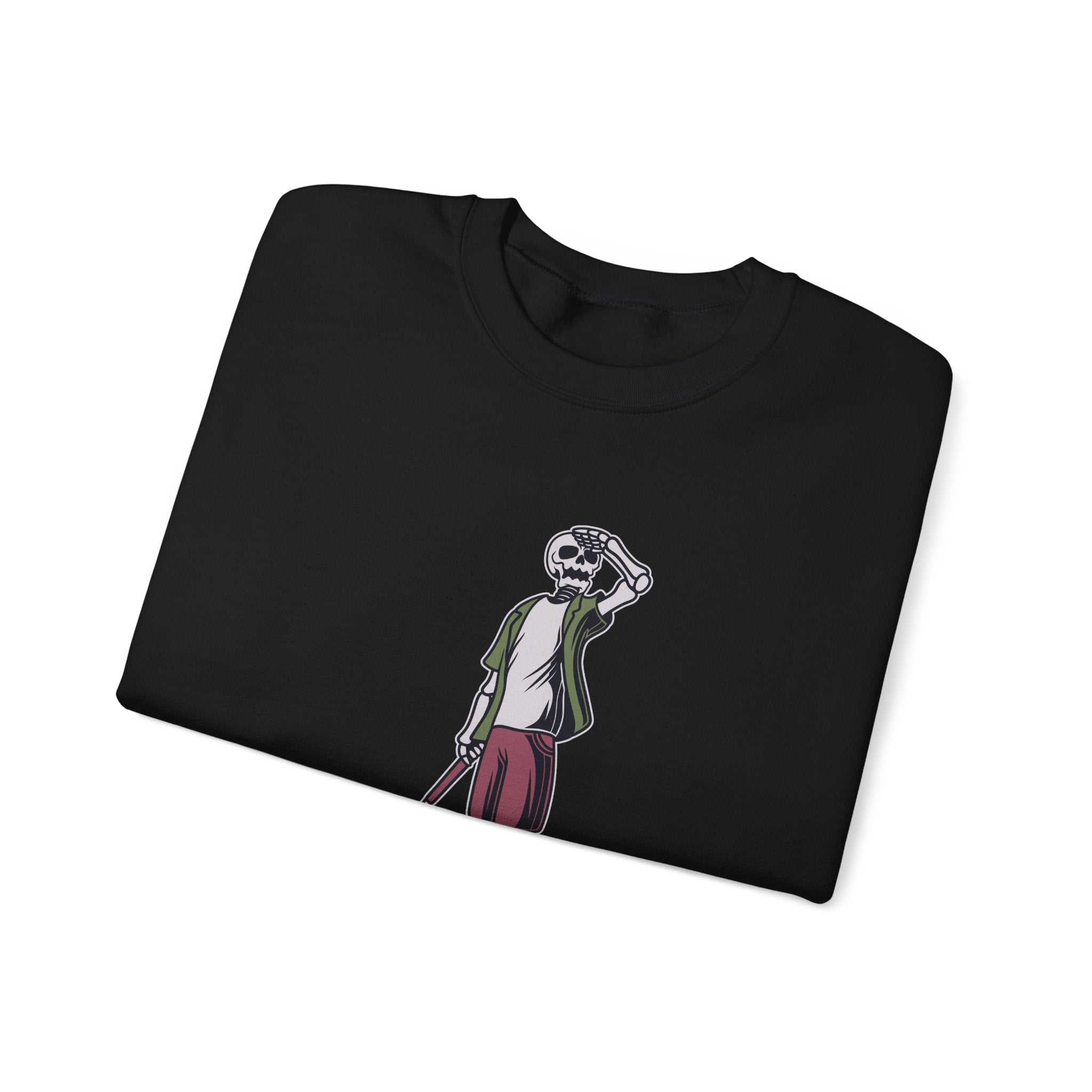 Long Ball Skeleton Golfer Unisex Heavy Blend Crewneck Sweatshirt