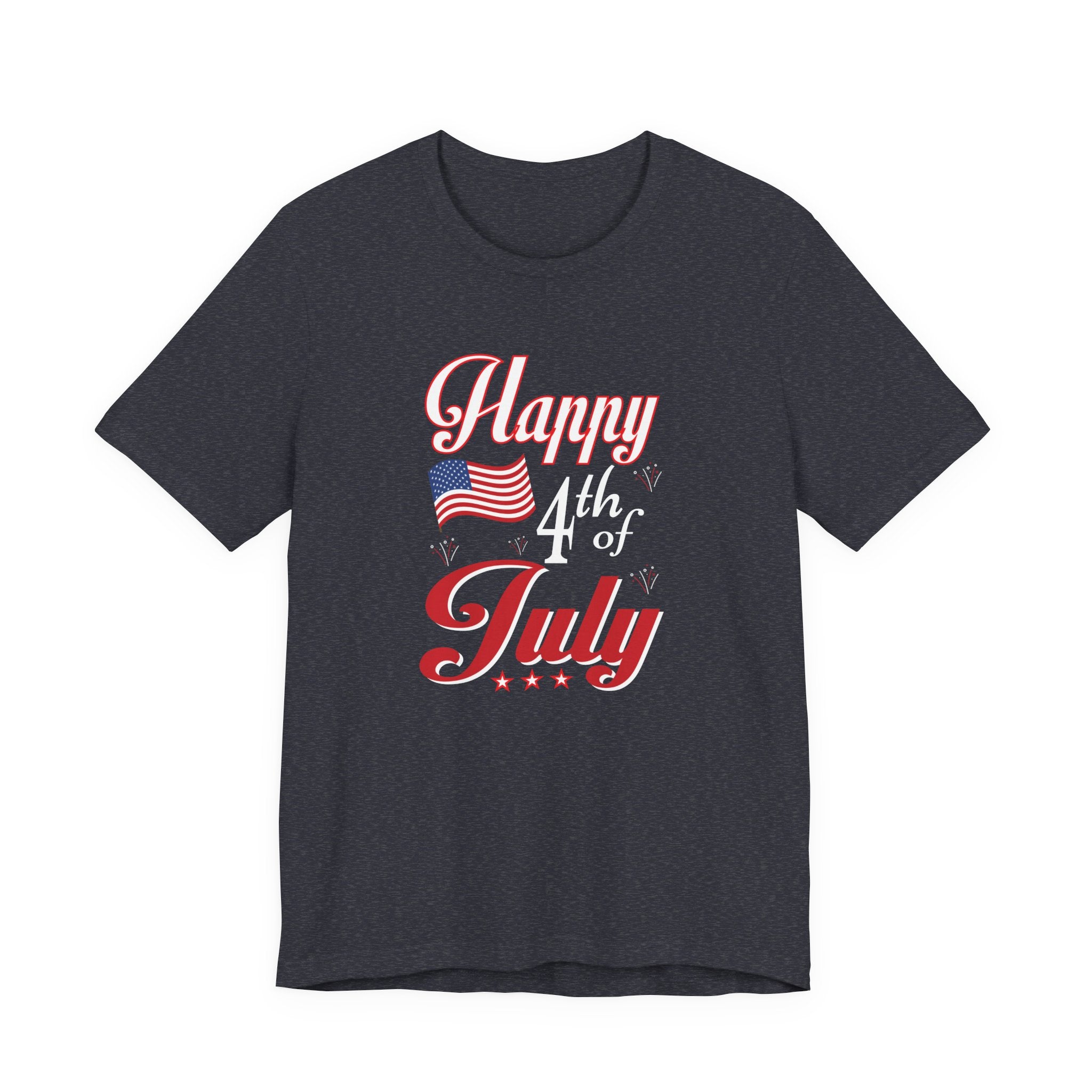 Happy 4th Of July Fireworks Unisex Short Sleeve Tee