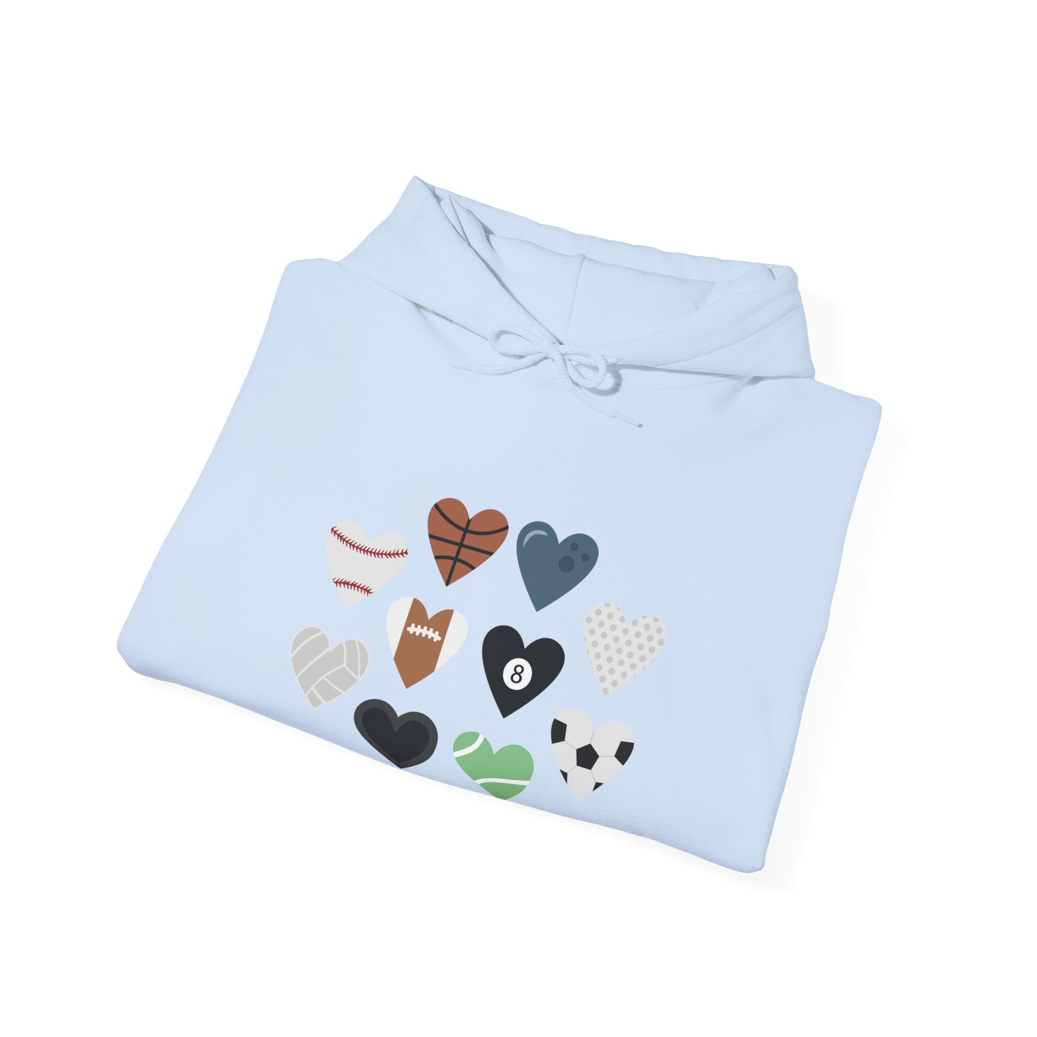 Heart Sports Unisex Heavy Blend Hooded Sweatshirt for Ultimate Comfort and Warmth