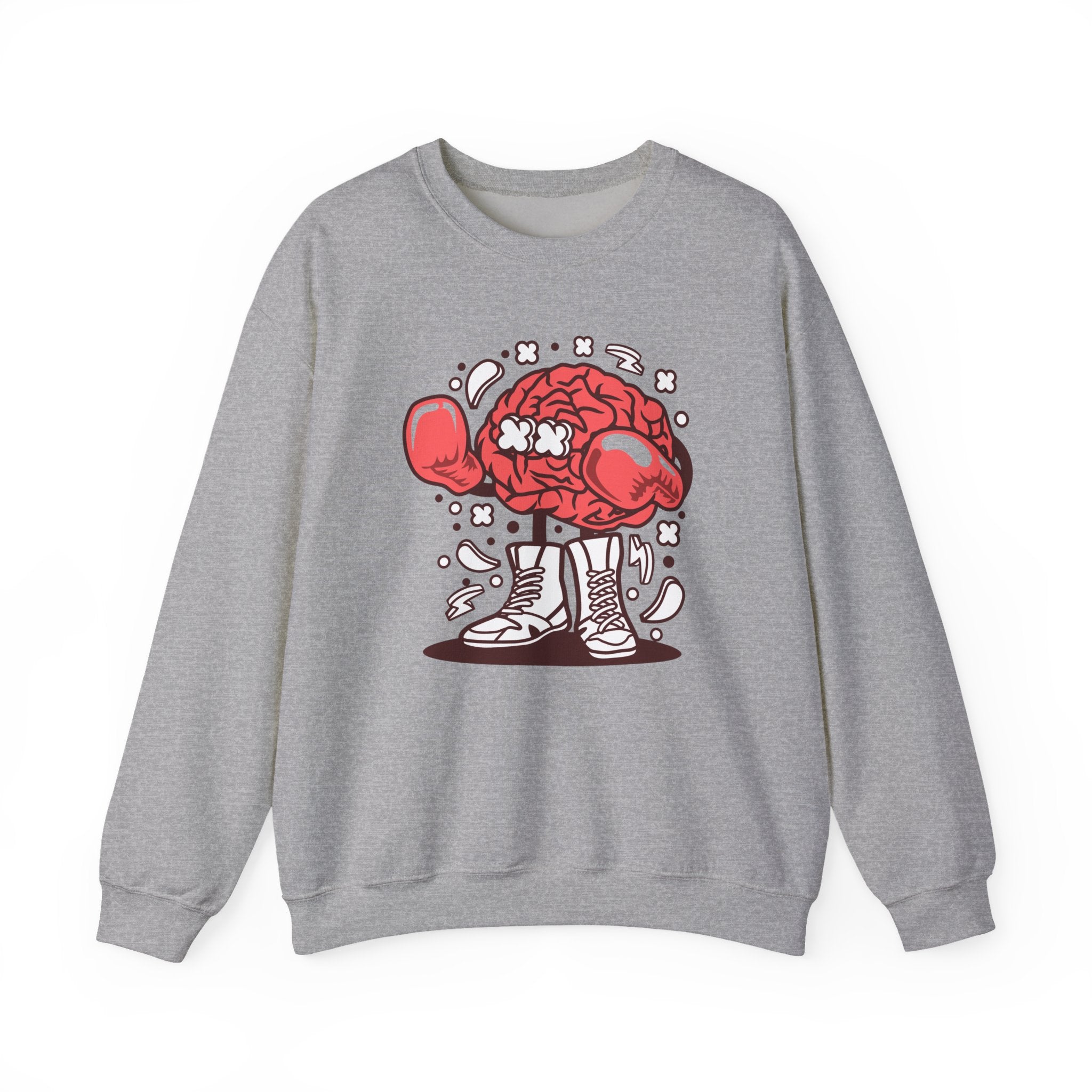 Brain Boxer Unisex Heavy Blend Crewneck Sweatshirt for Ultimate Comfort