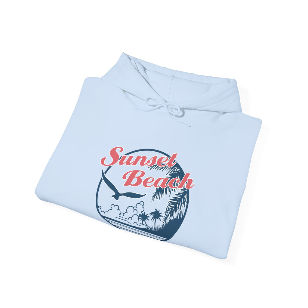 Sunset Beach Birds And Ocean Unisex Heavy Blend Hooded Sweatshirt