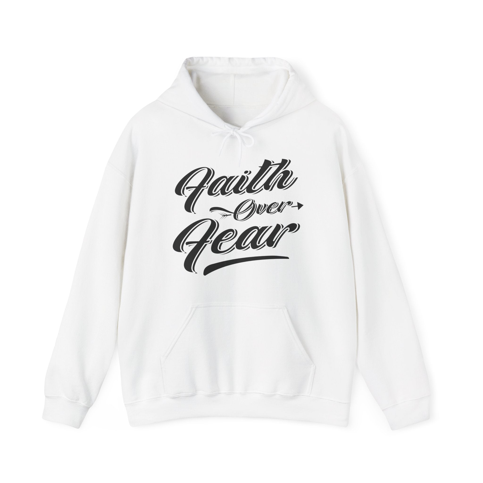 Faith Over Fear Unisex Heavy Blend Hooded Sweatshirt for Ultimate Comfort and Style